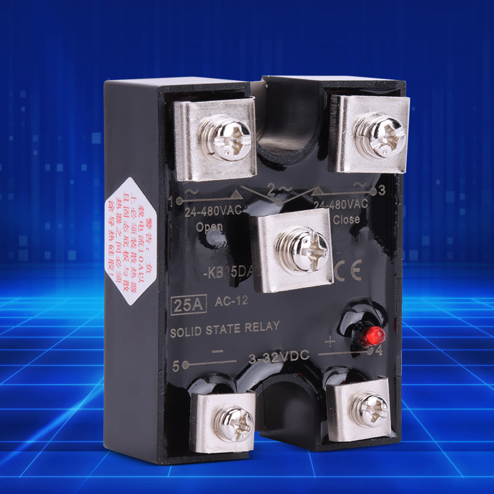 BERM KB25DA Solid State Relay 25A Single Phase 1NO1NC Solid State Relay DC KRI✈️