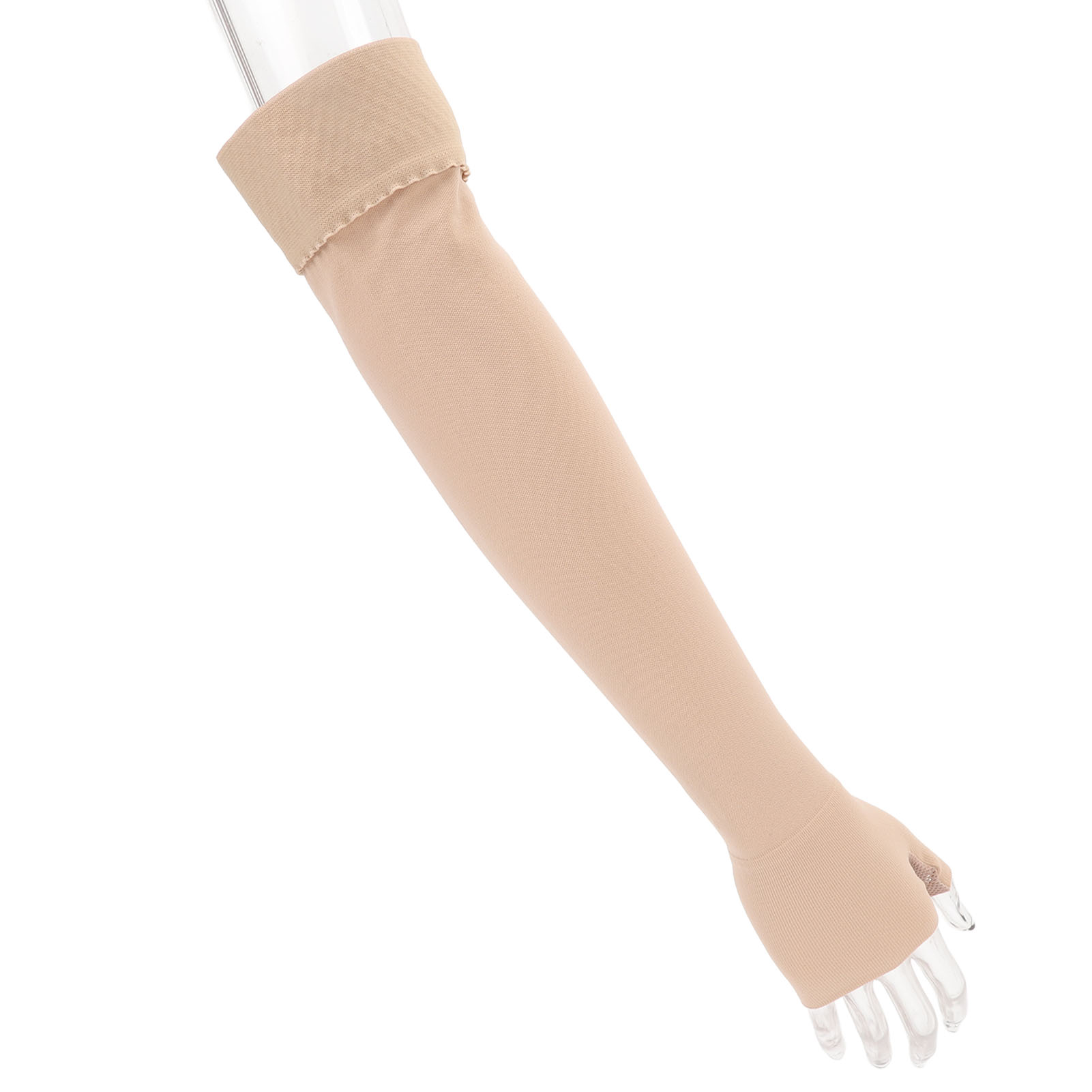 Compression Arm Sleeve With Gauntlet Elastic 30-40mmHg Compression Arm Sleeve