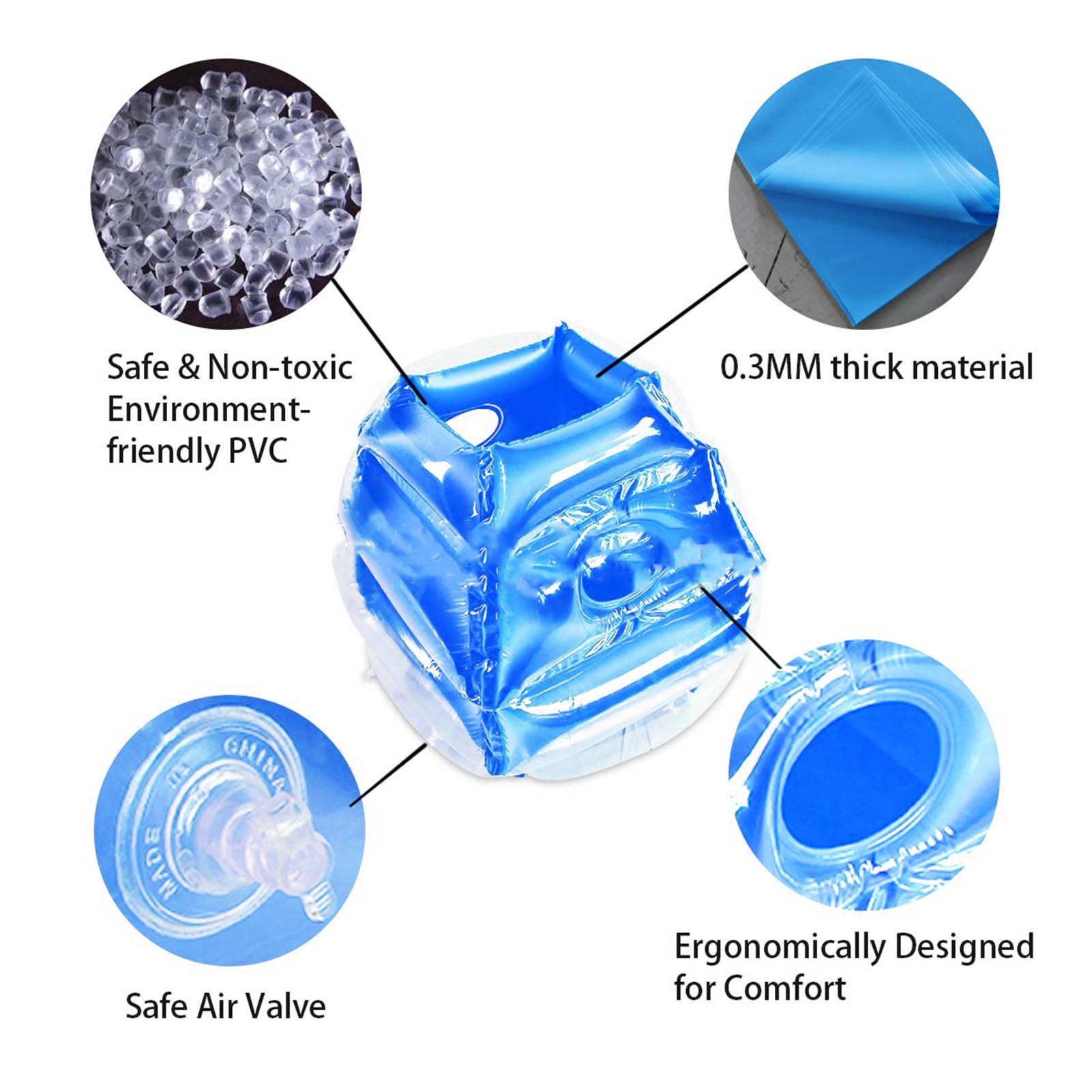 Inflatable Bubble Ball Bubble Bounce Ball Safe For Backyard