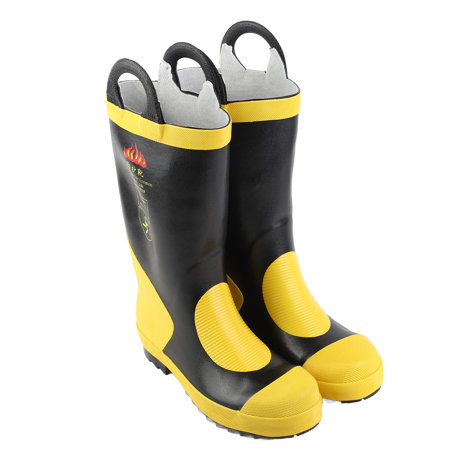 Emergency Rescue High Boots Heat Proof Insulation Non Slip Rubber Fire