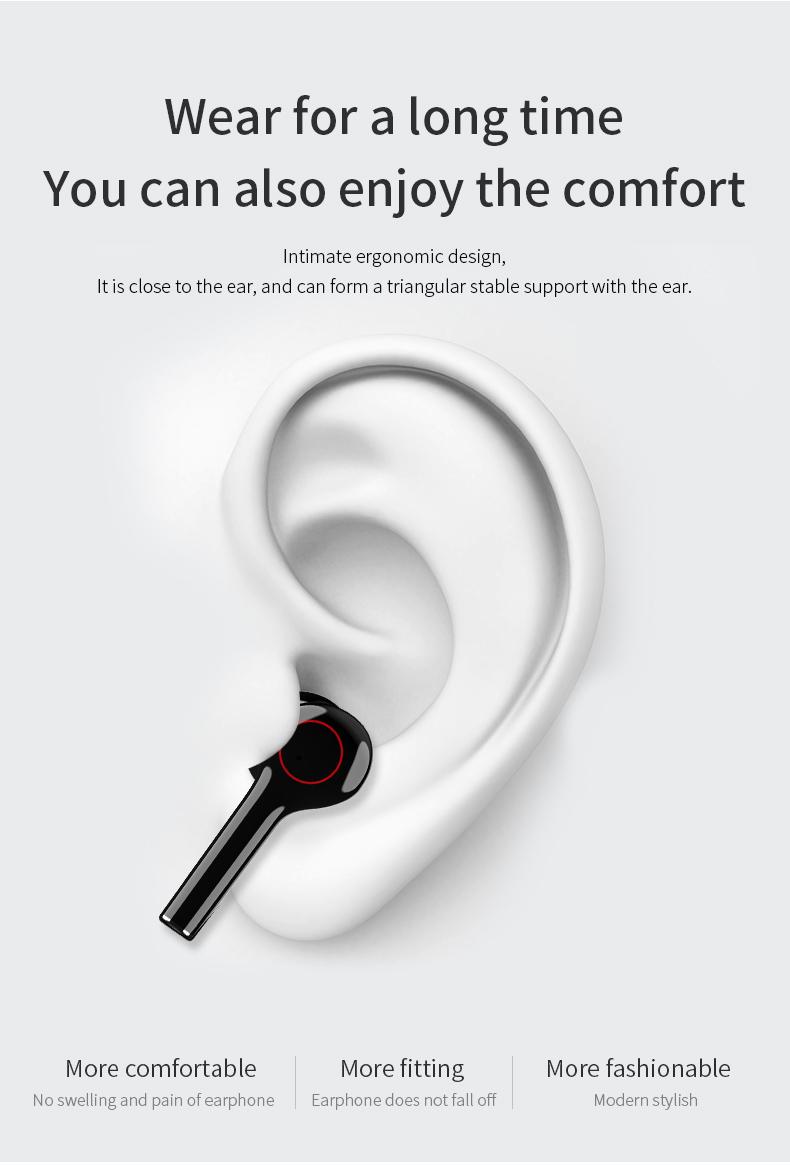 ` Earbuds 5.0 BT Kopfhörer Ultra Lange Standby-Headset Semi Style - Zdjęcie 4 z 24