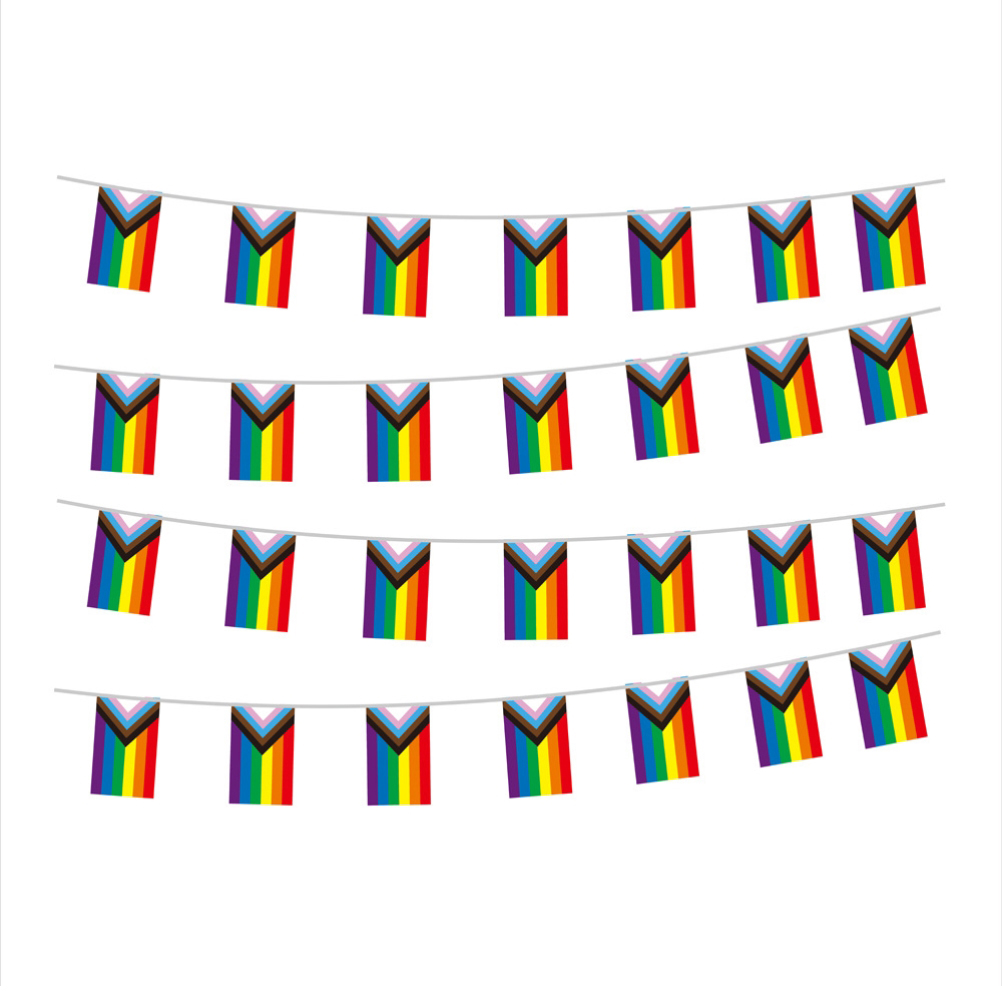 Rainbow Flag LGBT Pride String Flag Hangin New G Gay Lesbian Banners ...