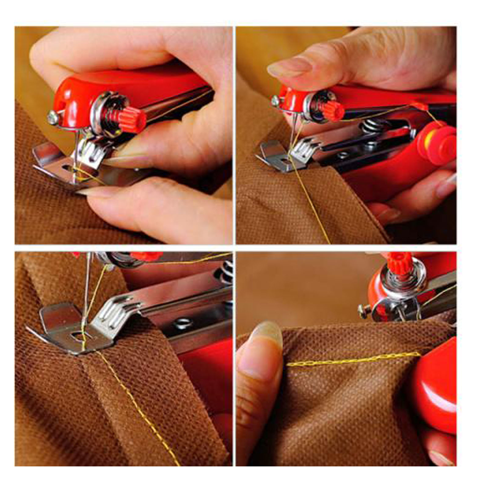 Handheld Sewing Machine Portable Mini Manual Sewing Tool Hand Stitcher For DIY - Picture 21 of 27