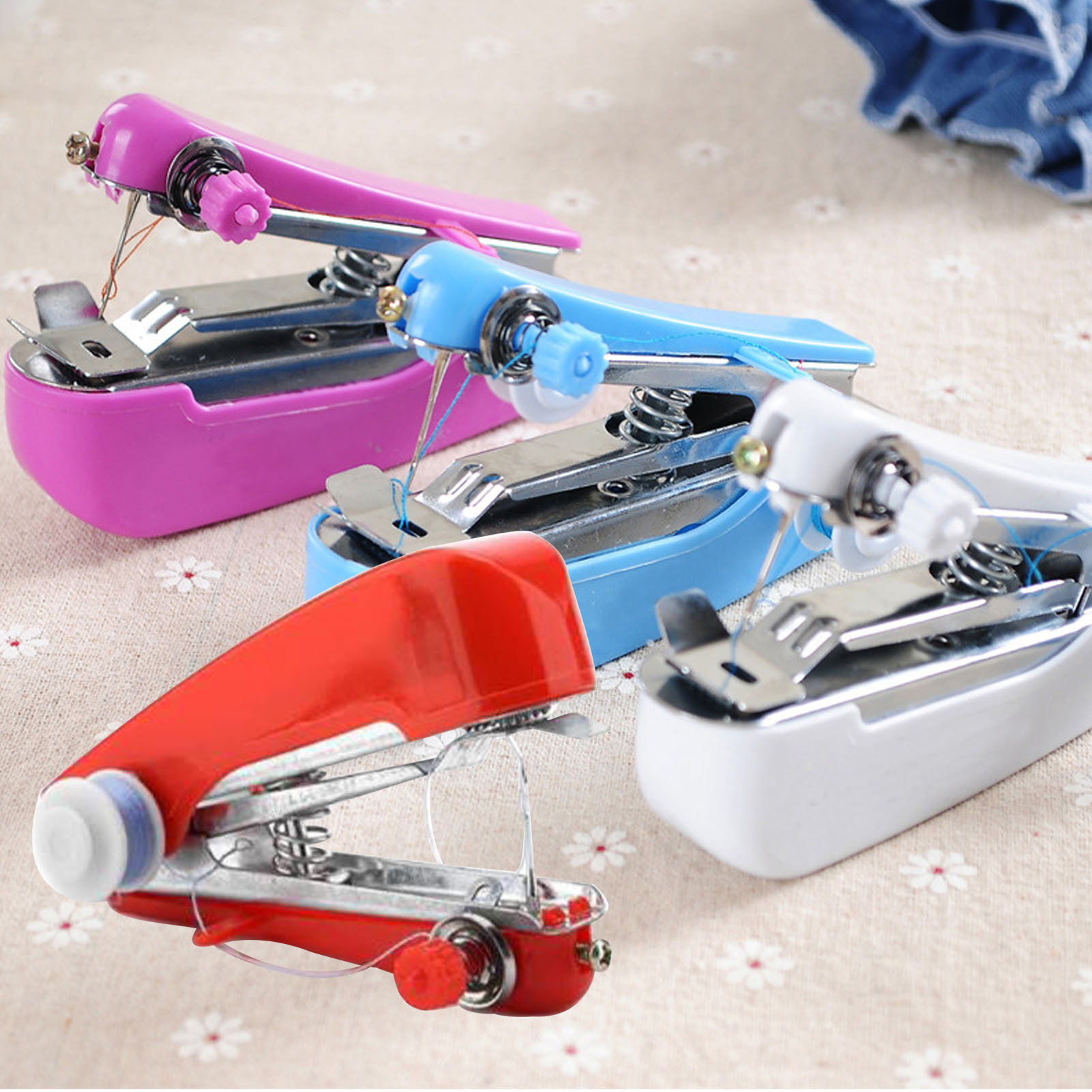 Handheld Sewing Machine Portable Mini Manual Sewing Tool Hand Stitcher For DIY - Picture 17 of 27