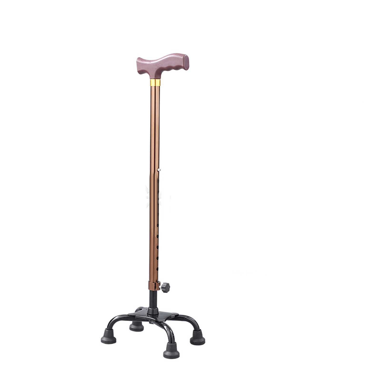 Quad Walking Cane 250kg Bearing Capacity 10 Adjustment Levels Anti Slip Alum EUJ