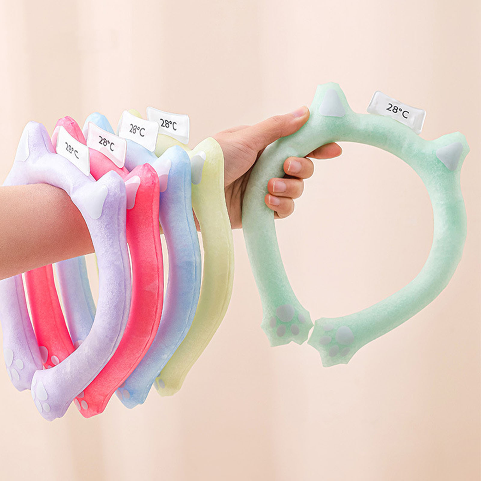 Neck Cooling Ring Wearable Cooling Neck Wraps Reusable Hands Cooler For TDM - Bild 18 von 25