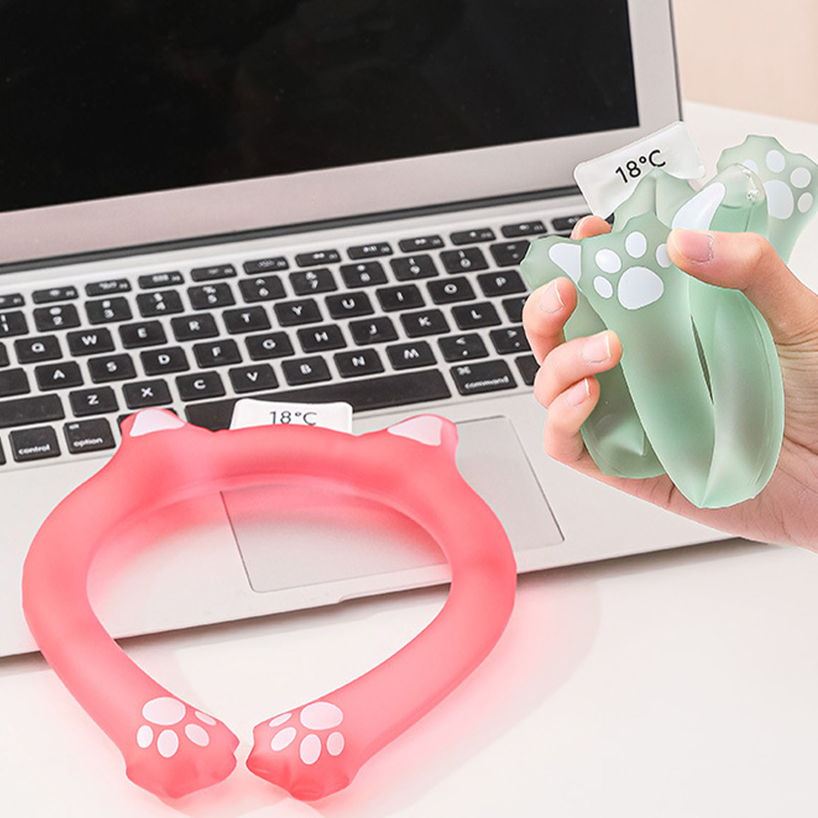 Neck Cooling Ring Wearable Cooling Neck Wraps Reusable Hands Cooler For TDM - Bild 17 von 25