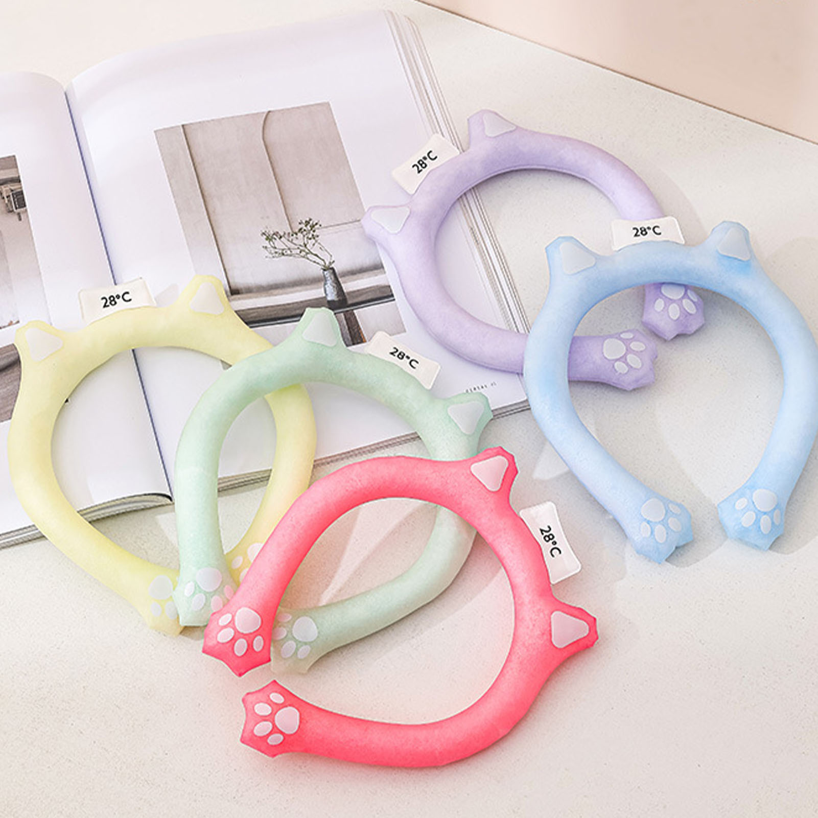 Neck Cooling Ring Wearable Cooling Neck Wraps Reusable Hands Cooler For TDM - Bild 19 von 25