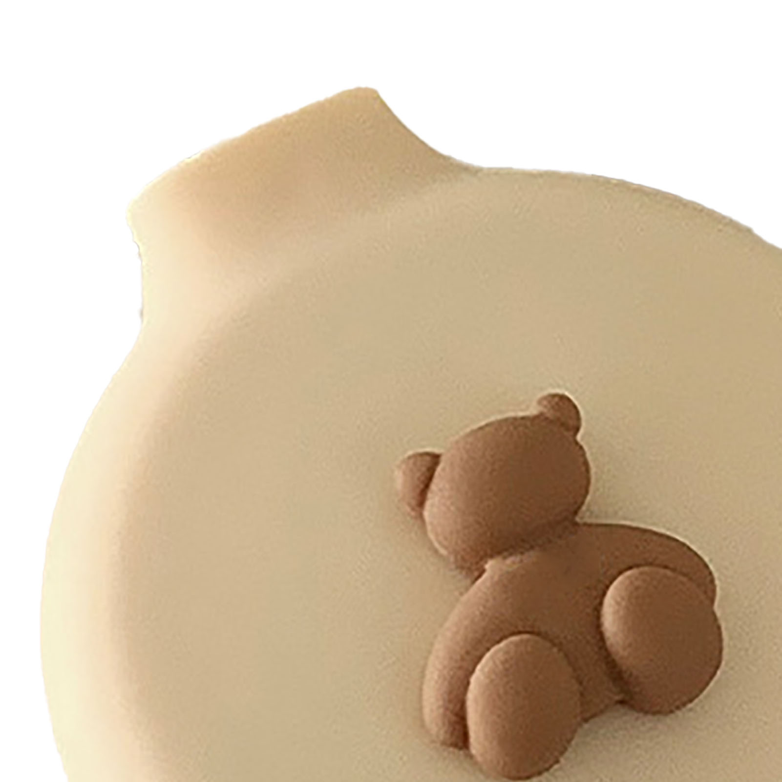 Travel Cushion Hairbrush Round Shaped Bear Decor Portable Folding Comb With - Picture 17 of 21