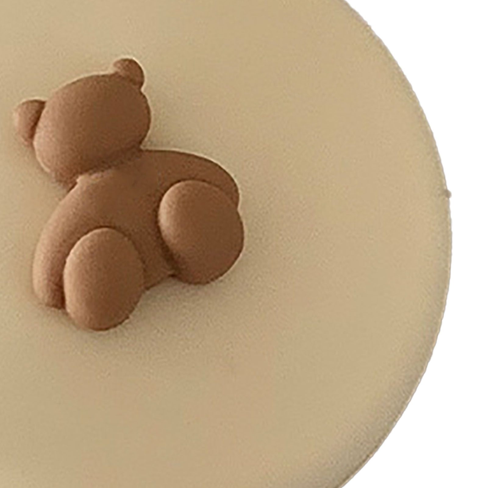 Travel Cushion Hairbrush Round Shaped Bear Decor Portable Folding Comb With - Picture 20 of 21