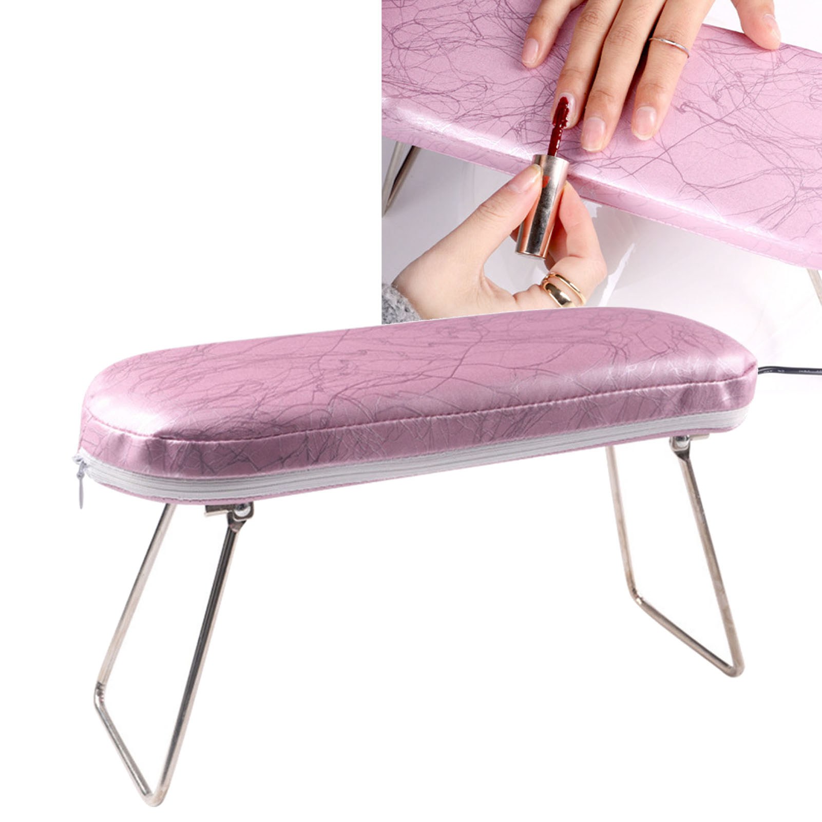 Nail Arm Rest PU Leather Manicure Pillow Cushion Nail Art Accessory Tool For HAO