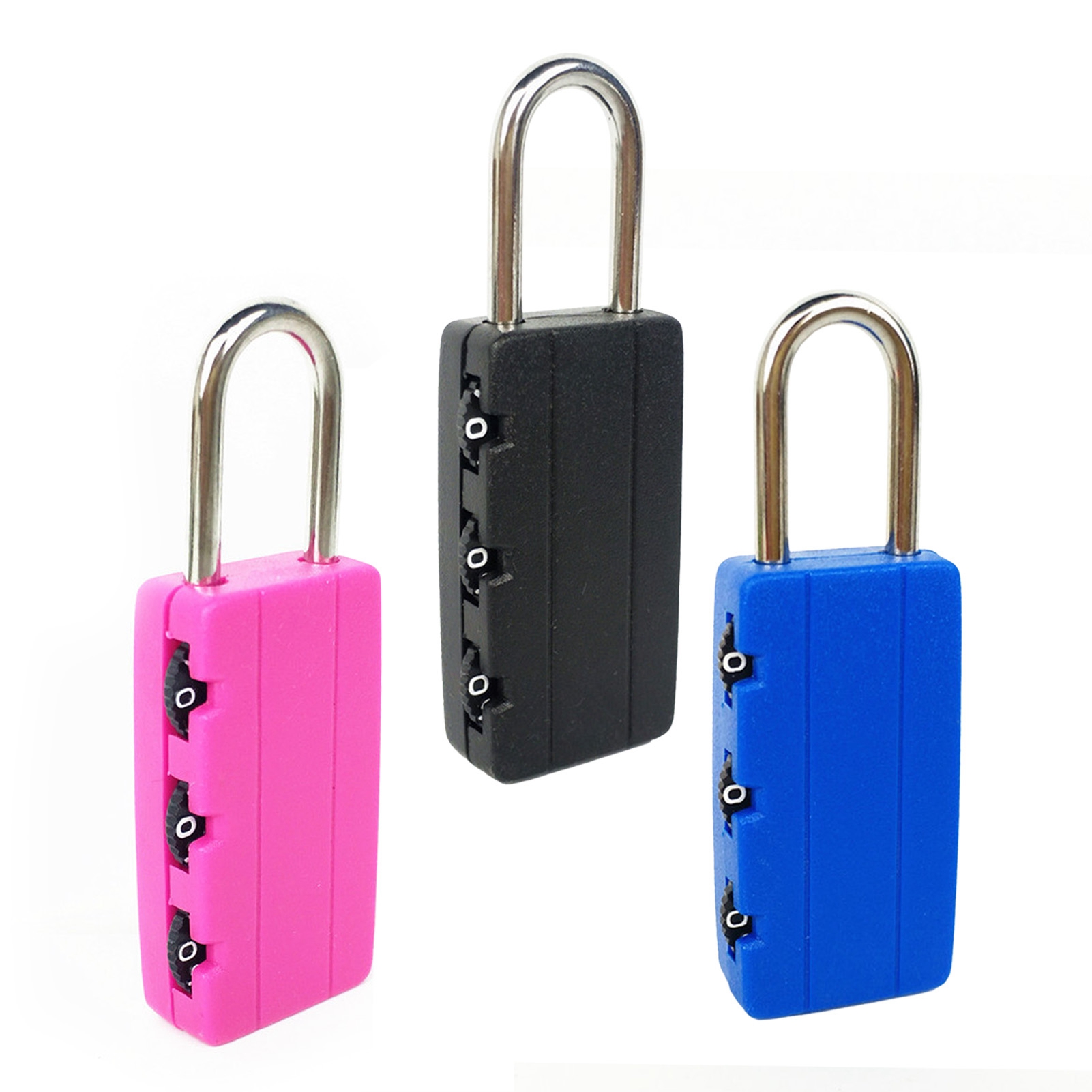 Mini 3 Digits Combination Padlock Travel Luggage Lock For Suitcase Student Ba CB - Bild 4 von 6