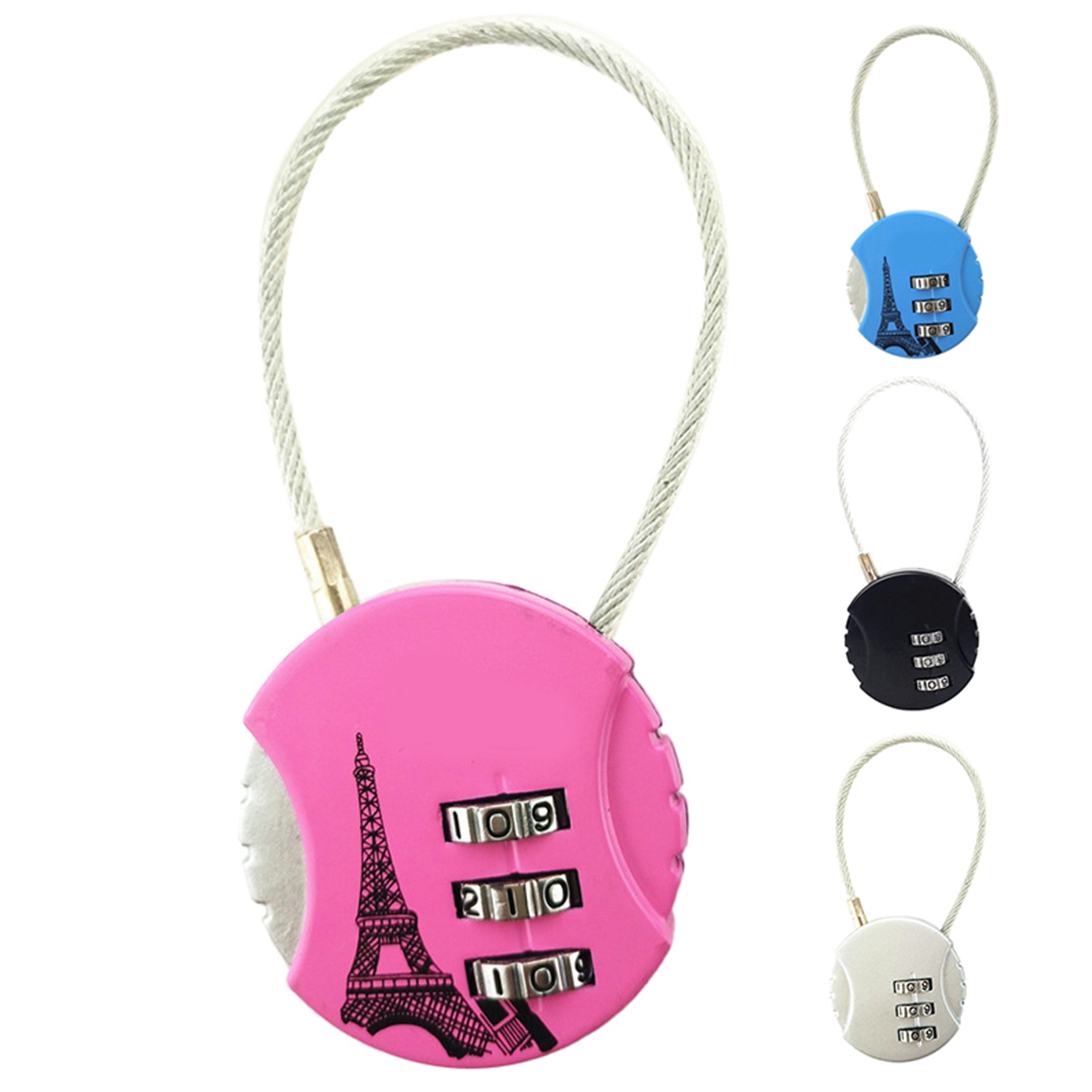 Combination Lock 3 Digit Padlock Anti Theft Code Lock Zinc Alloy For Travel L CB - Bild 9 von 20