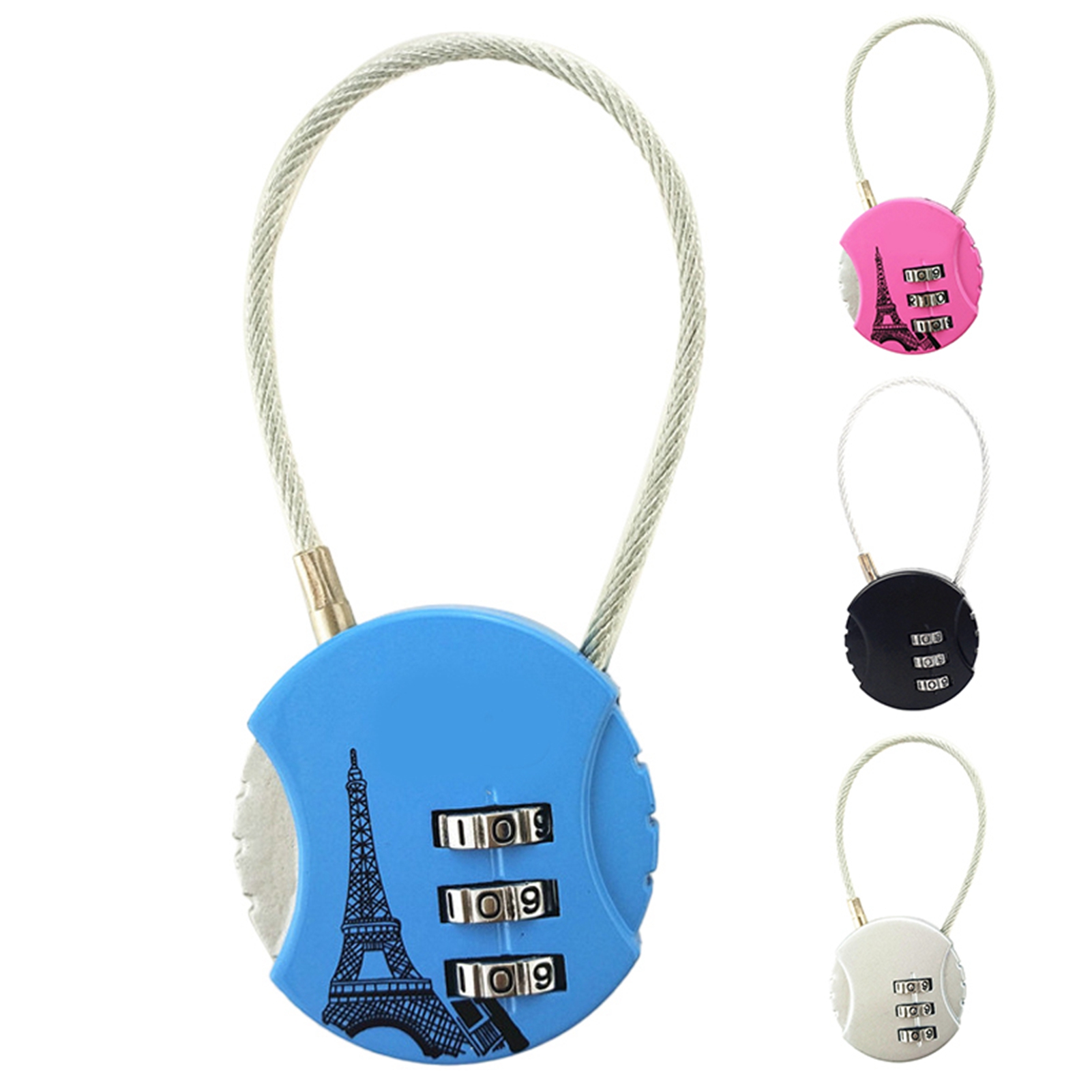 Combination Lock 3 Digit Padlock Anti Theft Code Lock Zinc Alloy For Travel L CB - Bild 12 von 20