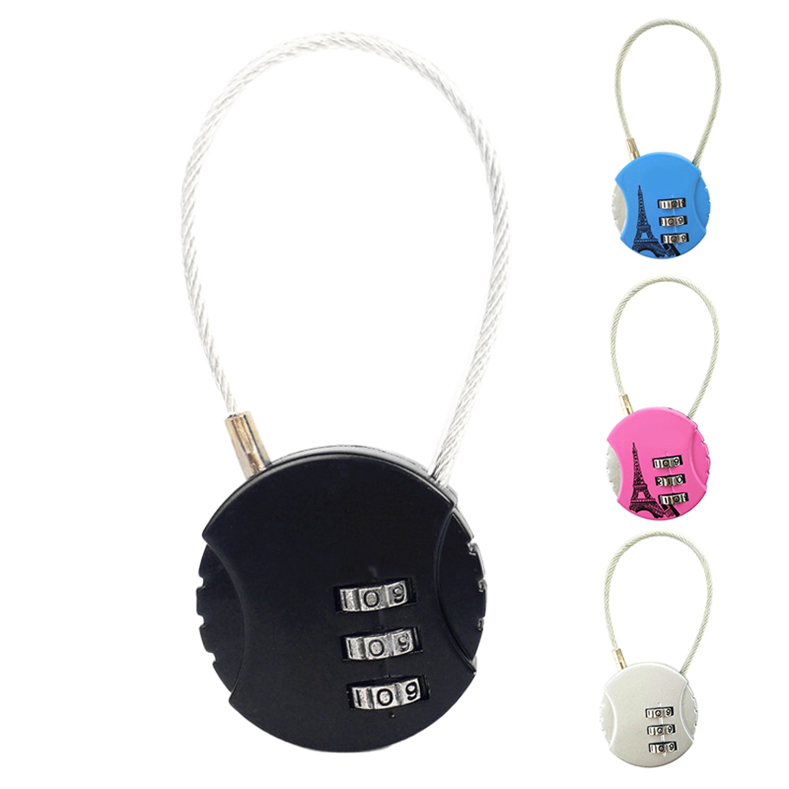 Combination Lock 3 Digit Padlock Anti Theft Code Lock Zinc Alloy For Travel L CB - Bild 13 von 20