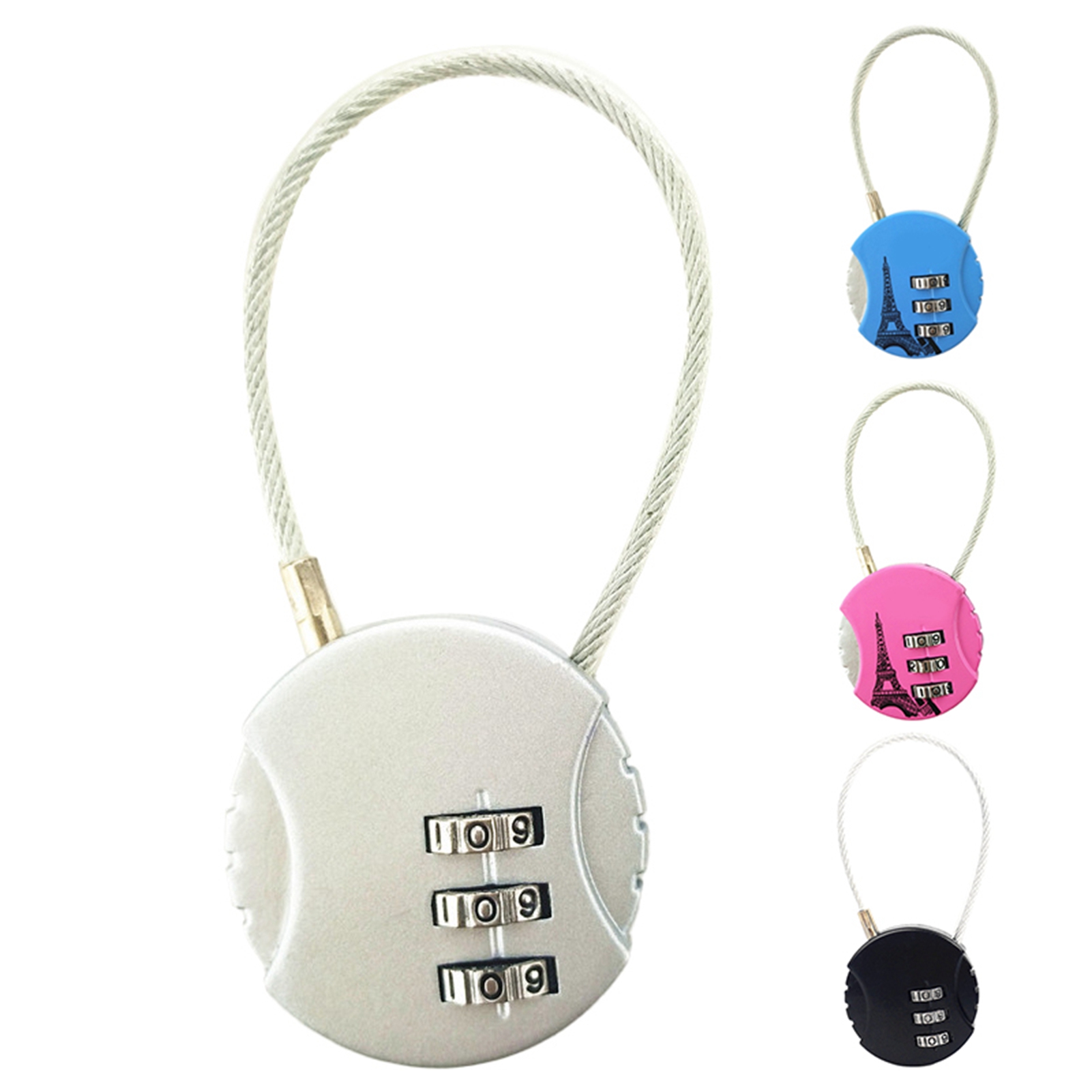Combination Lock 3 Digit Padlock Anti Theft Code Lock Zinc Alloy For Travel L FY - Bild 17 von 20