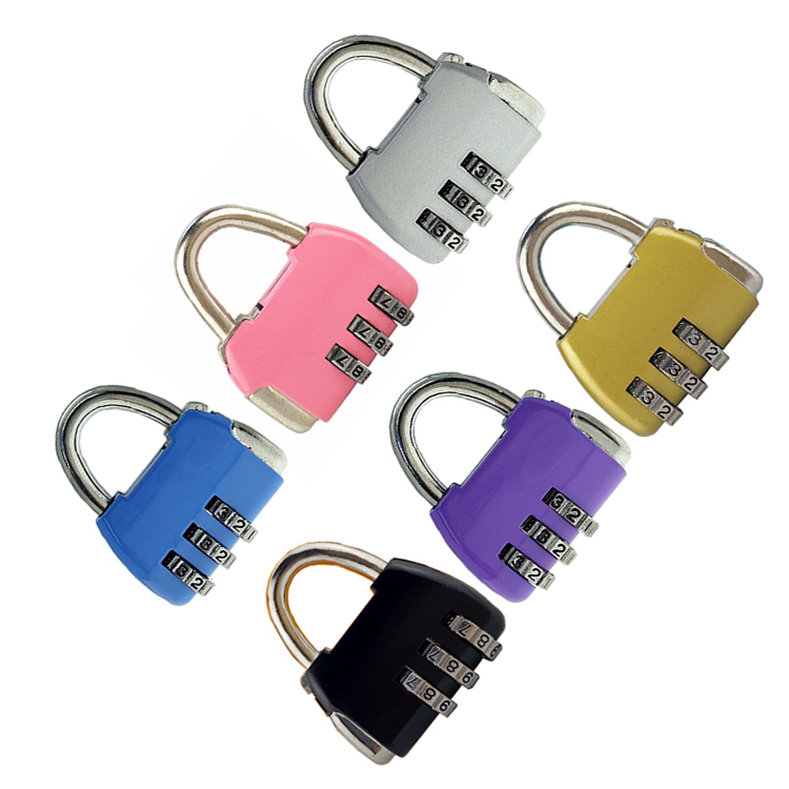 Padlock 3 Digit Combination Lock Security Heavy Duty Zinc Alloy Luggage Lock SAL - Bild 12 von 29