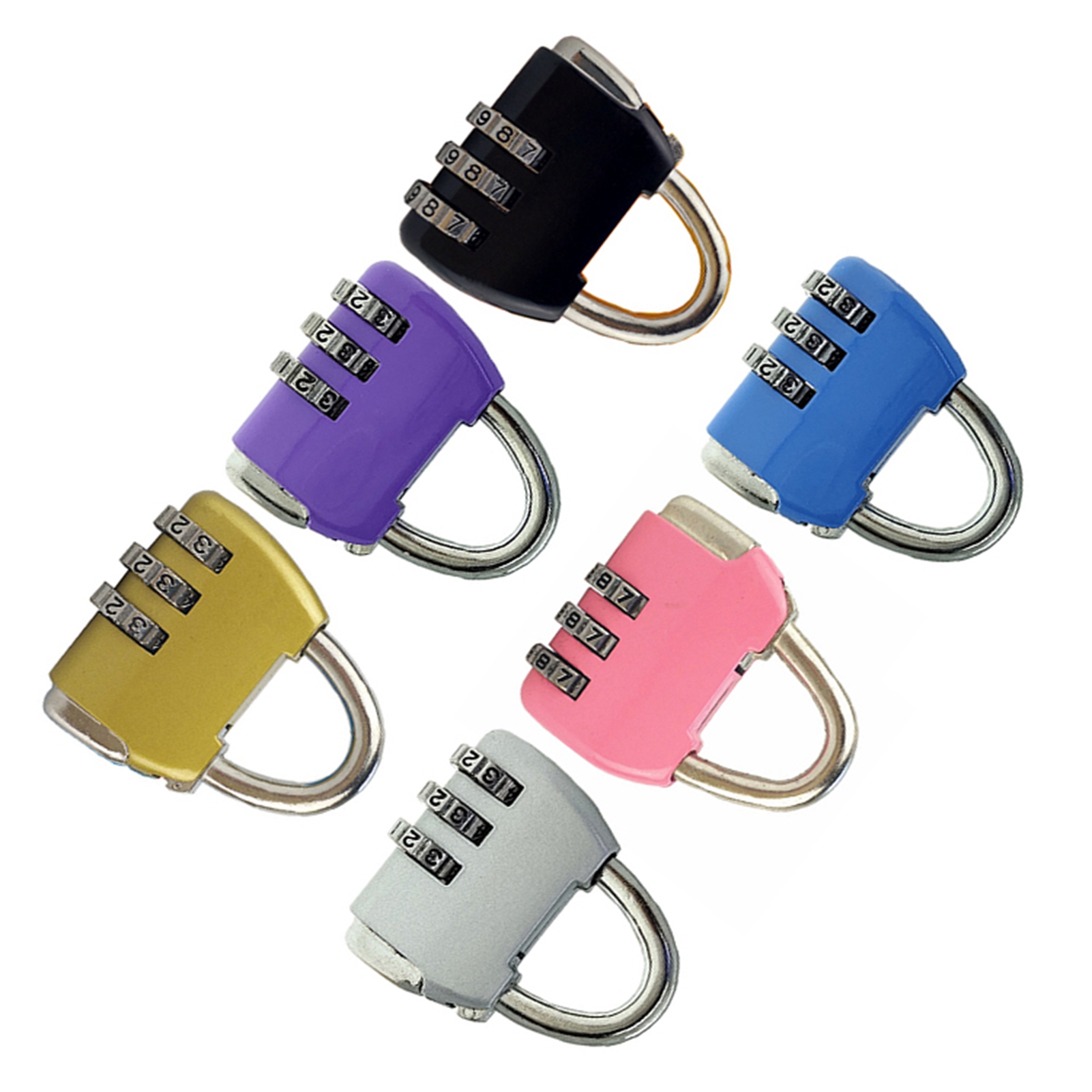 Padlock 3 Digit Combination Lock Security Heavy Duty Zinc Alloy Luggage Locks FY - Bild 12 von 29