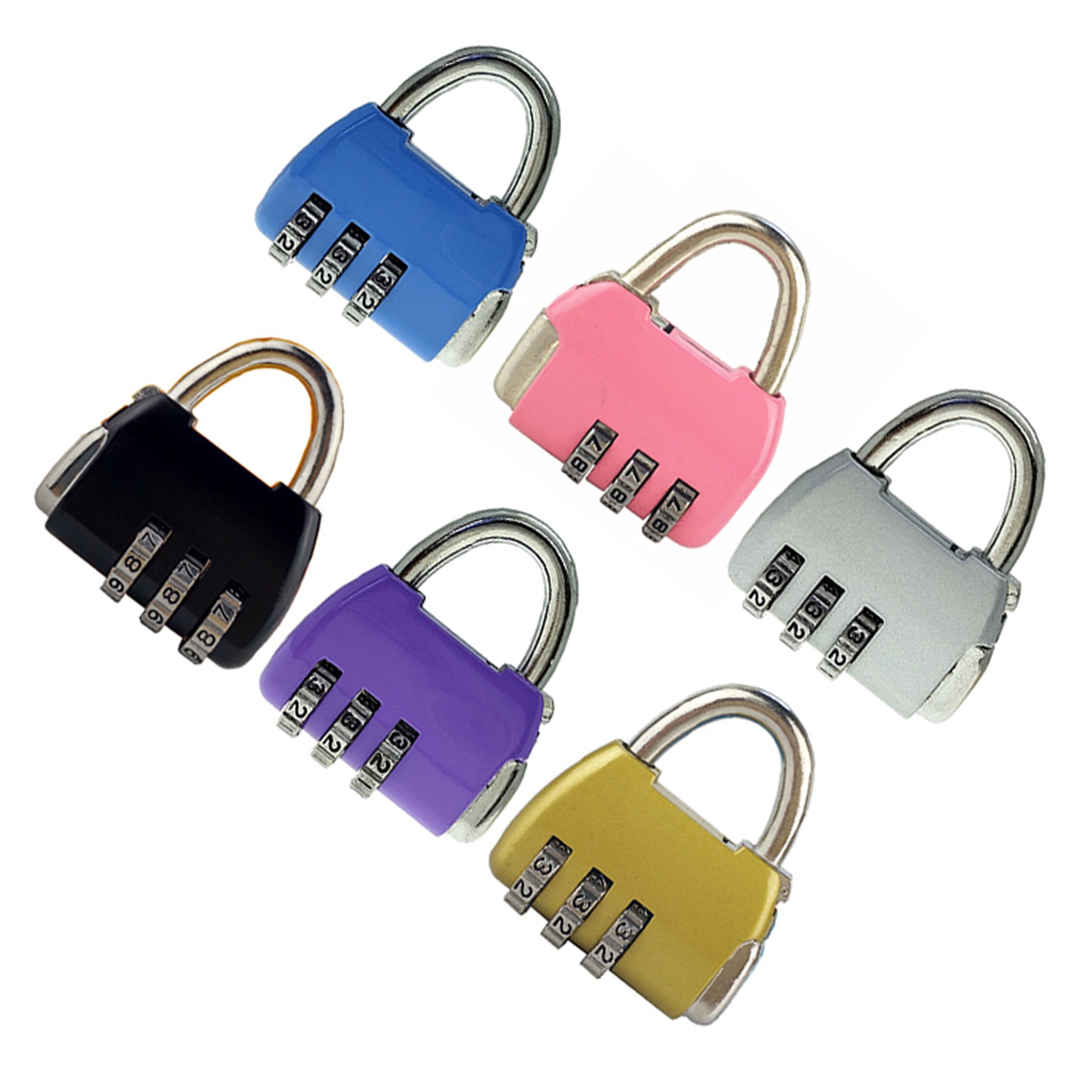 Padlock 3 Digit Combination Lock Security Heavy Duty Zinc Alloy Luggage Lock SAL - Bild 15 von 29