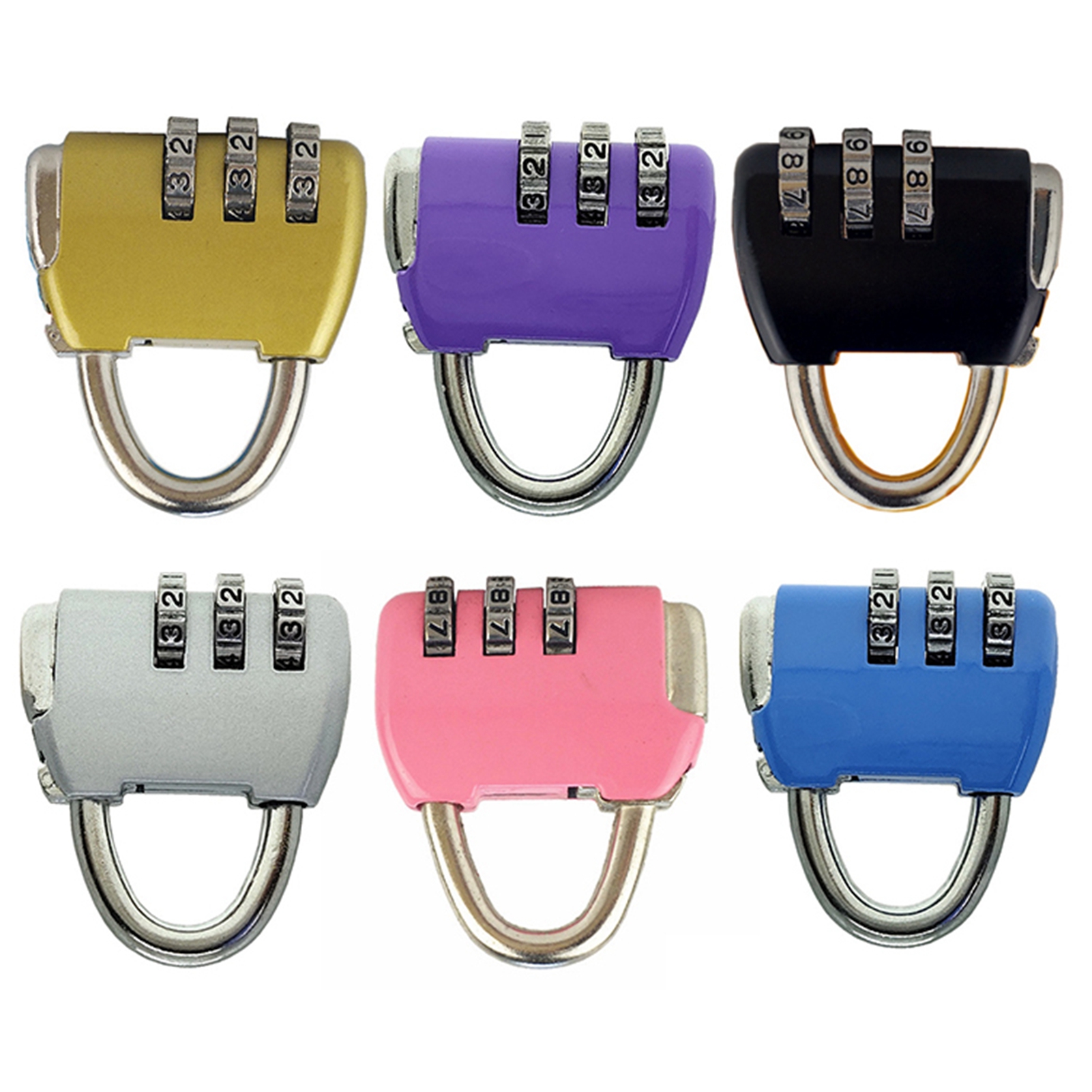 Padlock 3 Digit Combination Lock Security Heavy Duty Zinc Alloy Luggage Lock SAL - Bild 14 von 29