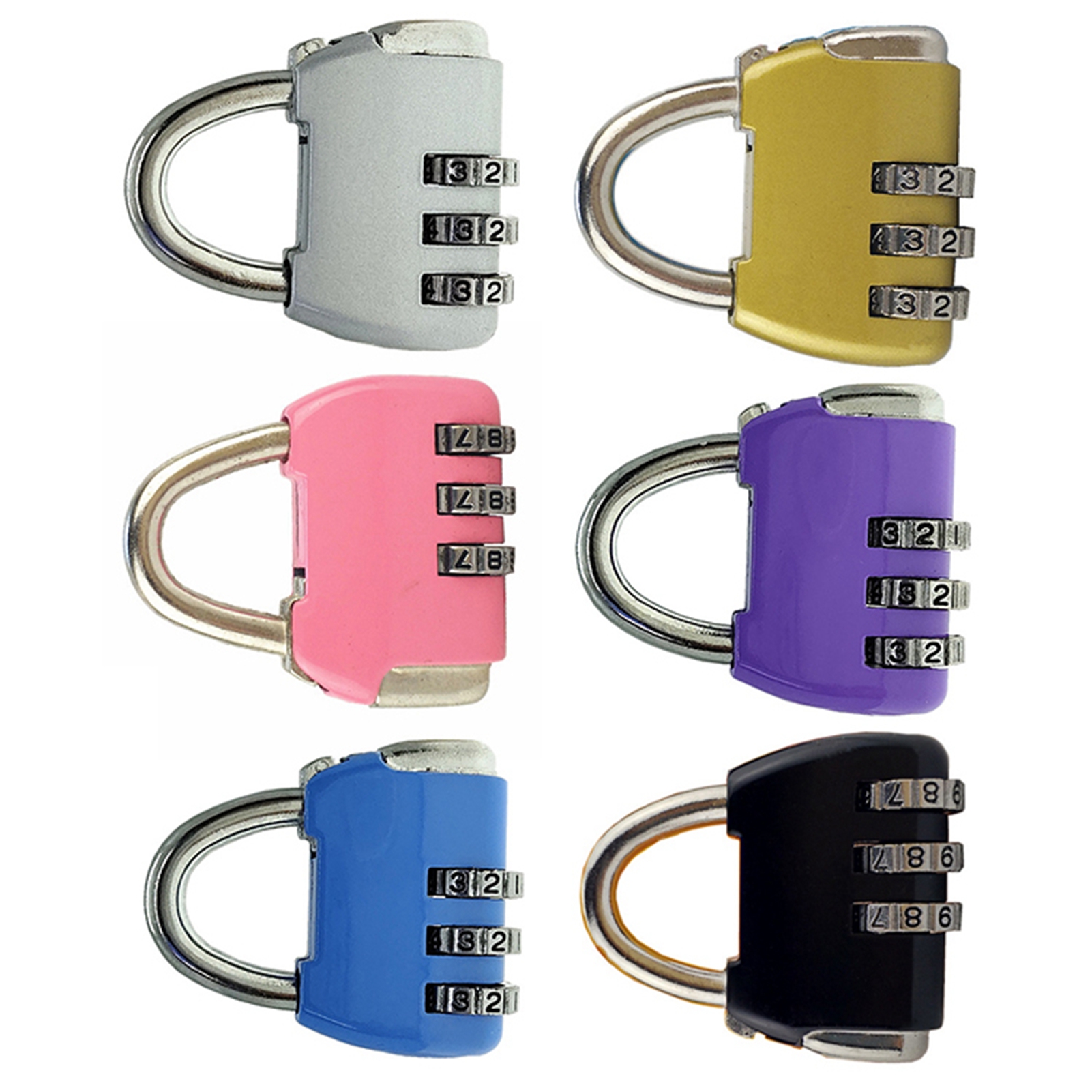 Padlock 3 Digit Combination Lock Security Heavy Duty Zinc Alloy Luggage Lock SAL - Bild 13 von 29