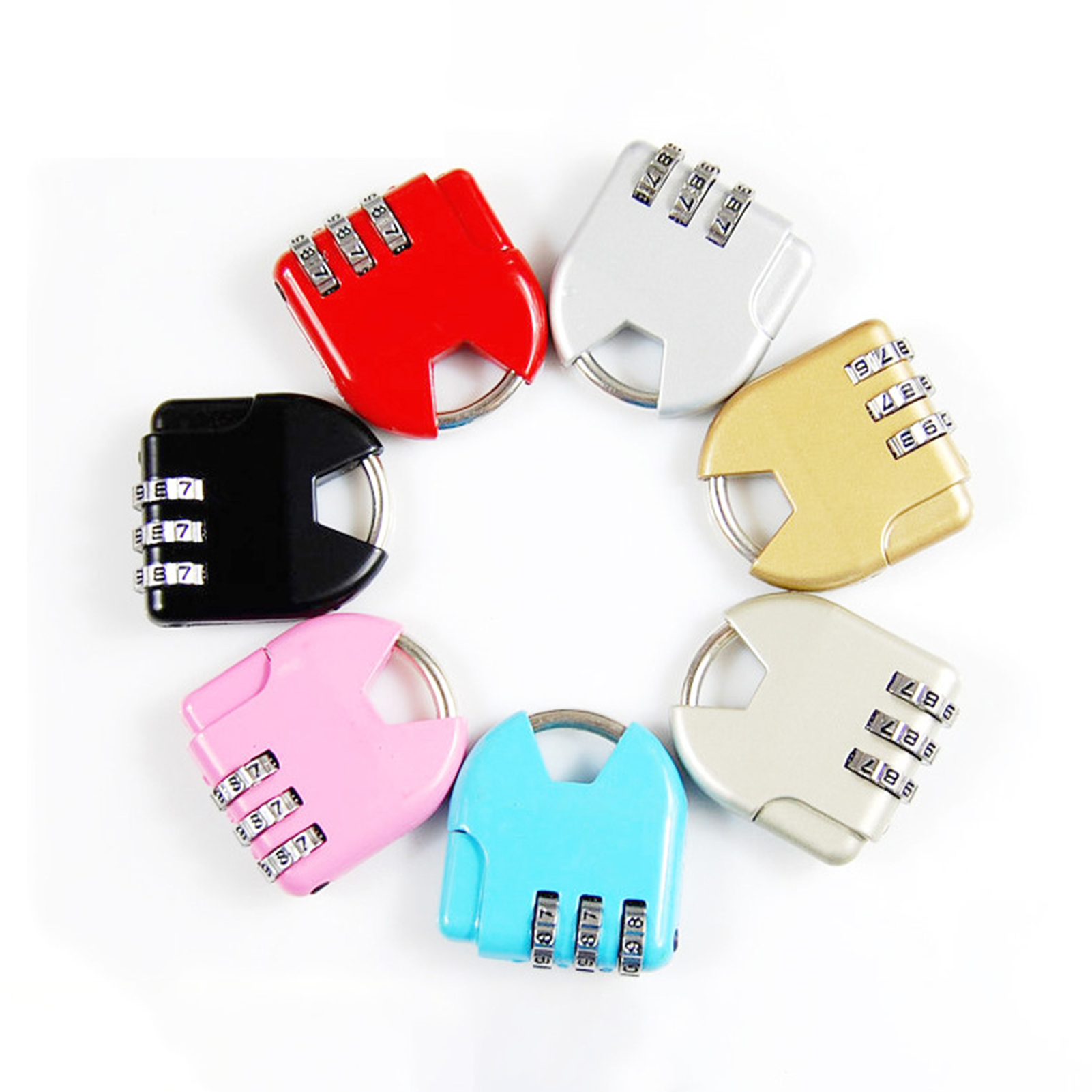 Luggage Lock DIY Setting Password Lightweight Zinc Alloy Material Combination CB - Bild 8 von 12