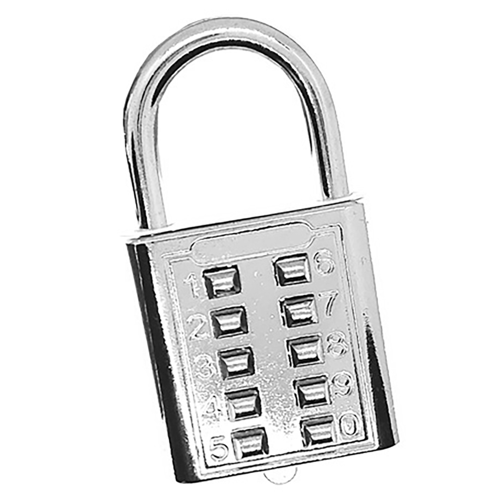 Button Combination Padlock Zinc Alloy Digits Password Lock For Trolley Case