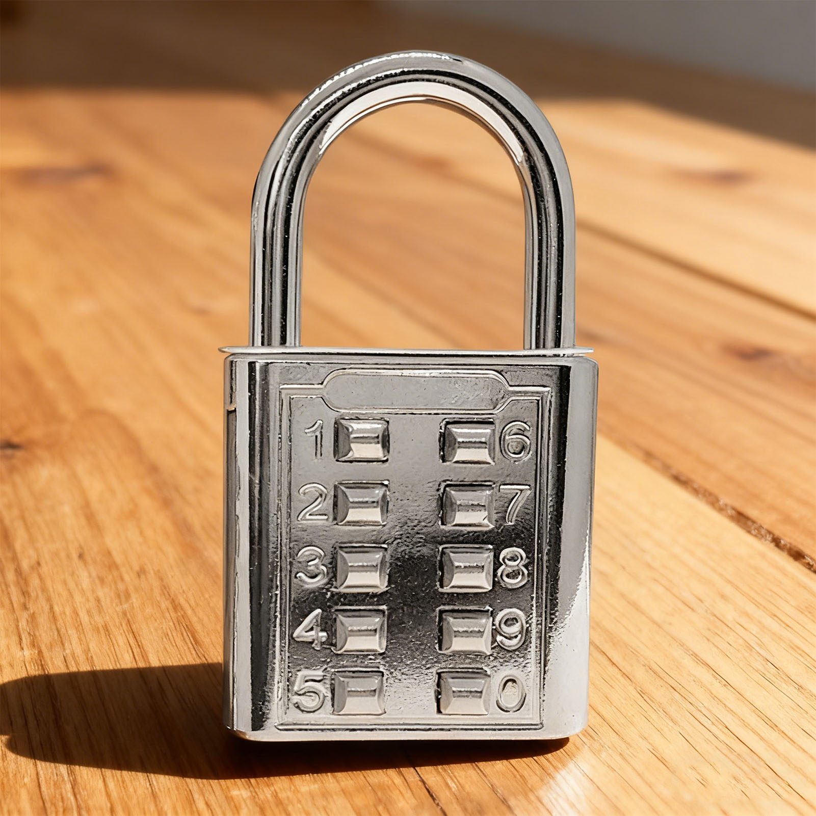 Button Combination Padlock Zinc Alloy Digits Password Lock For Trolley Case