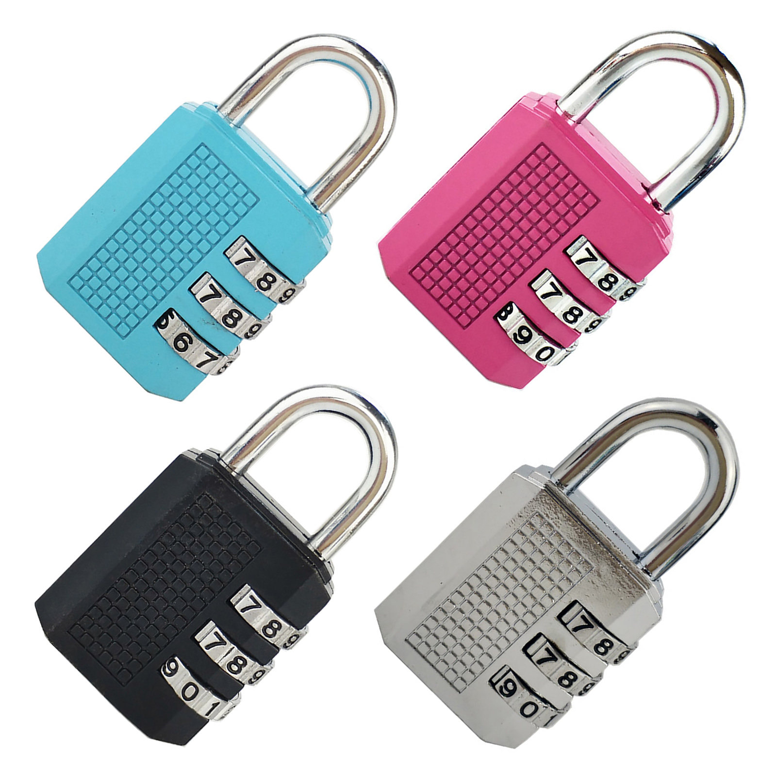 Combination Lock Waterproof 3 Digit Padlock Zinc Alloy Luggage Lock For Gym S CB - Bild 6 von 17