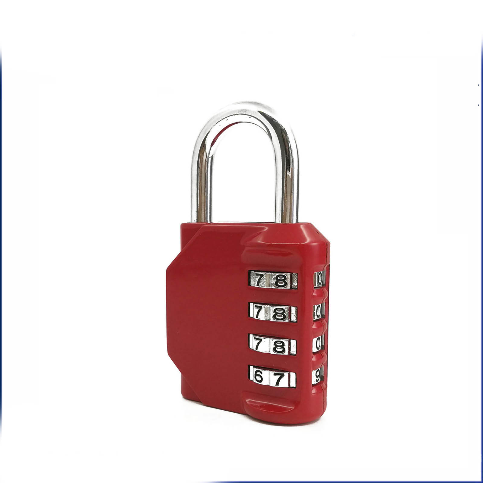 4 Dial Mechanical Combination Padlock Keyless Security Anti Theft Zinc Alloy ZC