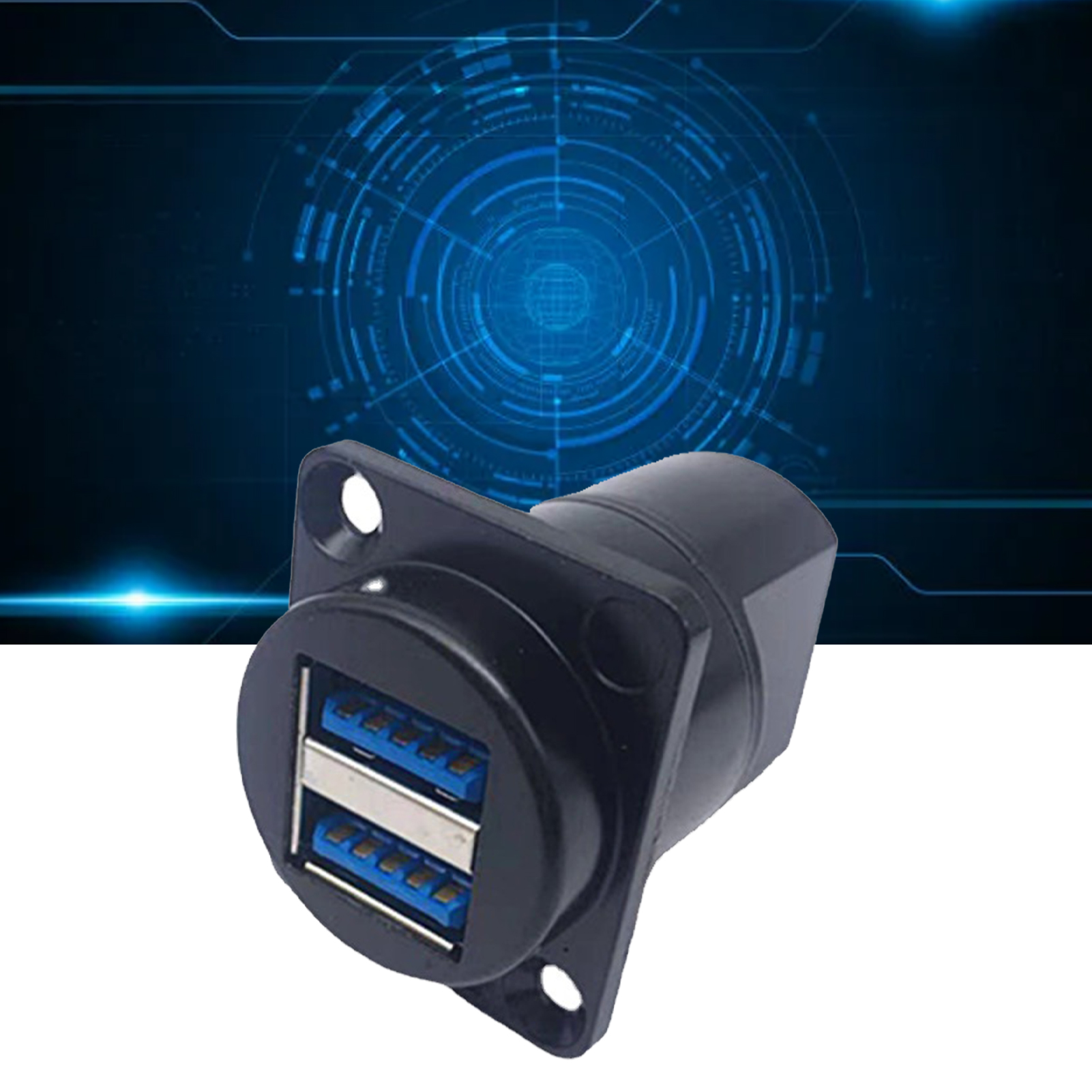 USB 3.0 Socket Dual USB A Port Female To Female Coupler Socket D Type Panel Hot - Bild 15 von 18