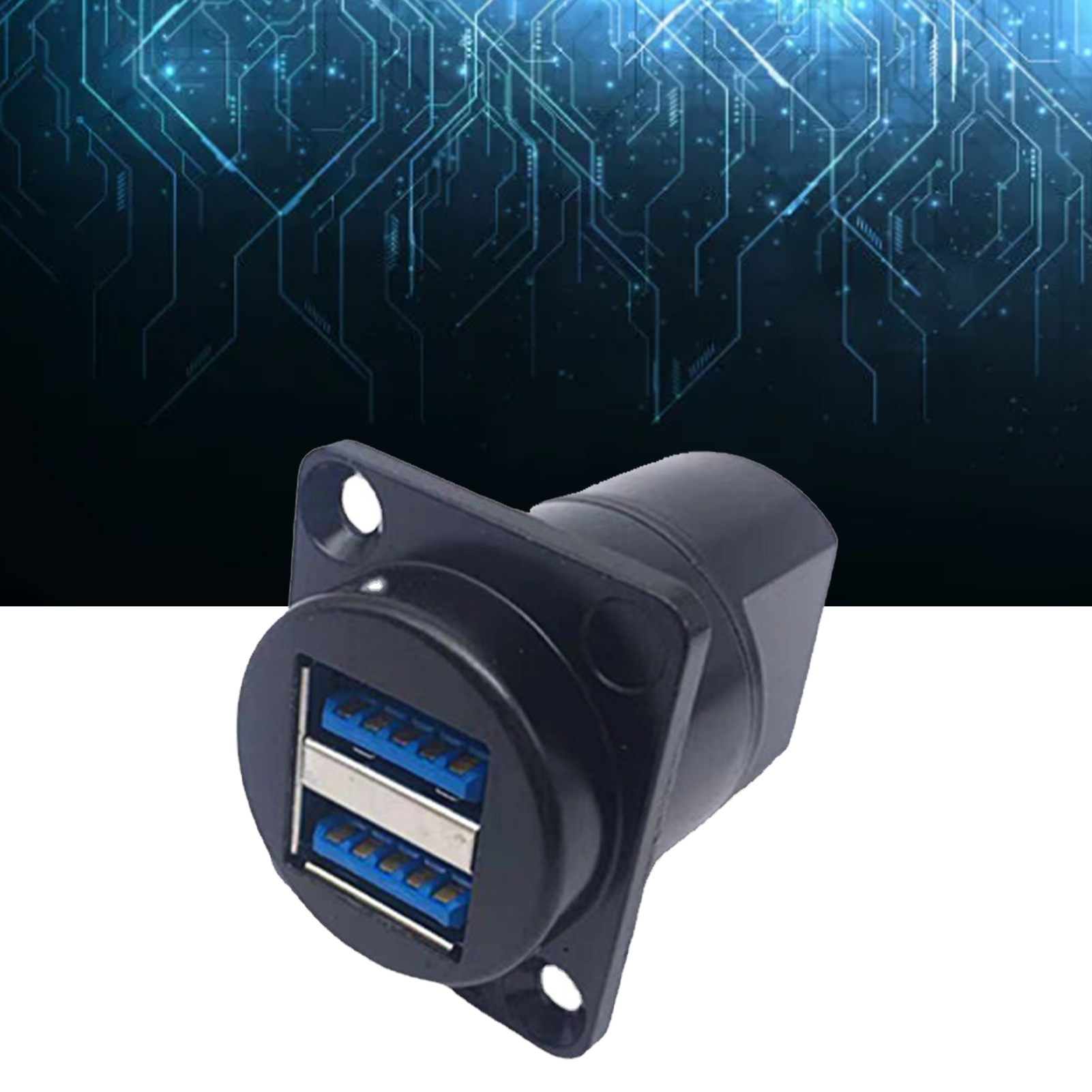 USB 3.0 Socket Dual USB A Port Female To Female Coupler Socket D Type Panel Hot - Bild 13 von 18