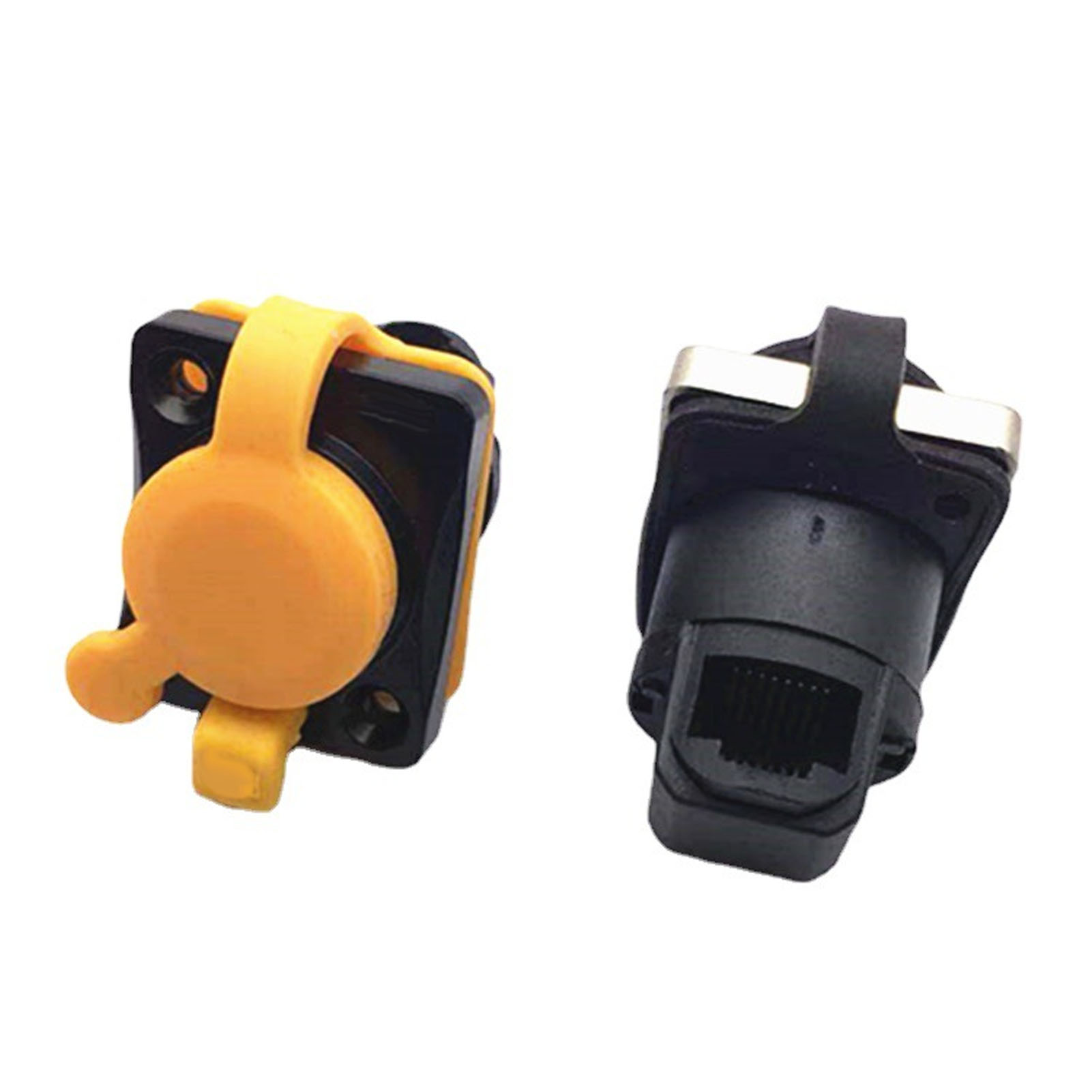 Panel Mount Connector 90° Wasserdichter Industrieller Netzwerkpass Durch BTC - Afbeelding 14 van 19