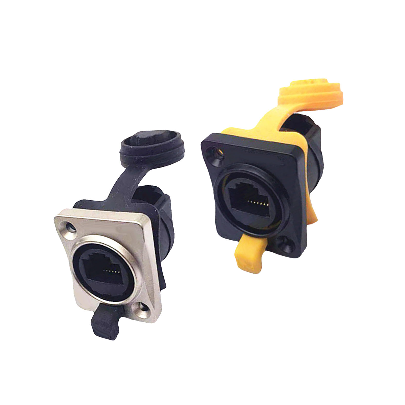Panel Mount Connector 90° Wasserdichter Industrieller Netzwerkpass Durch BTC - Afbeelding 16 van 19