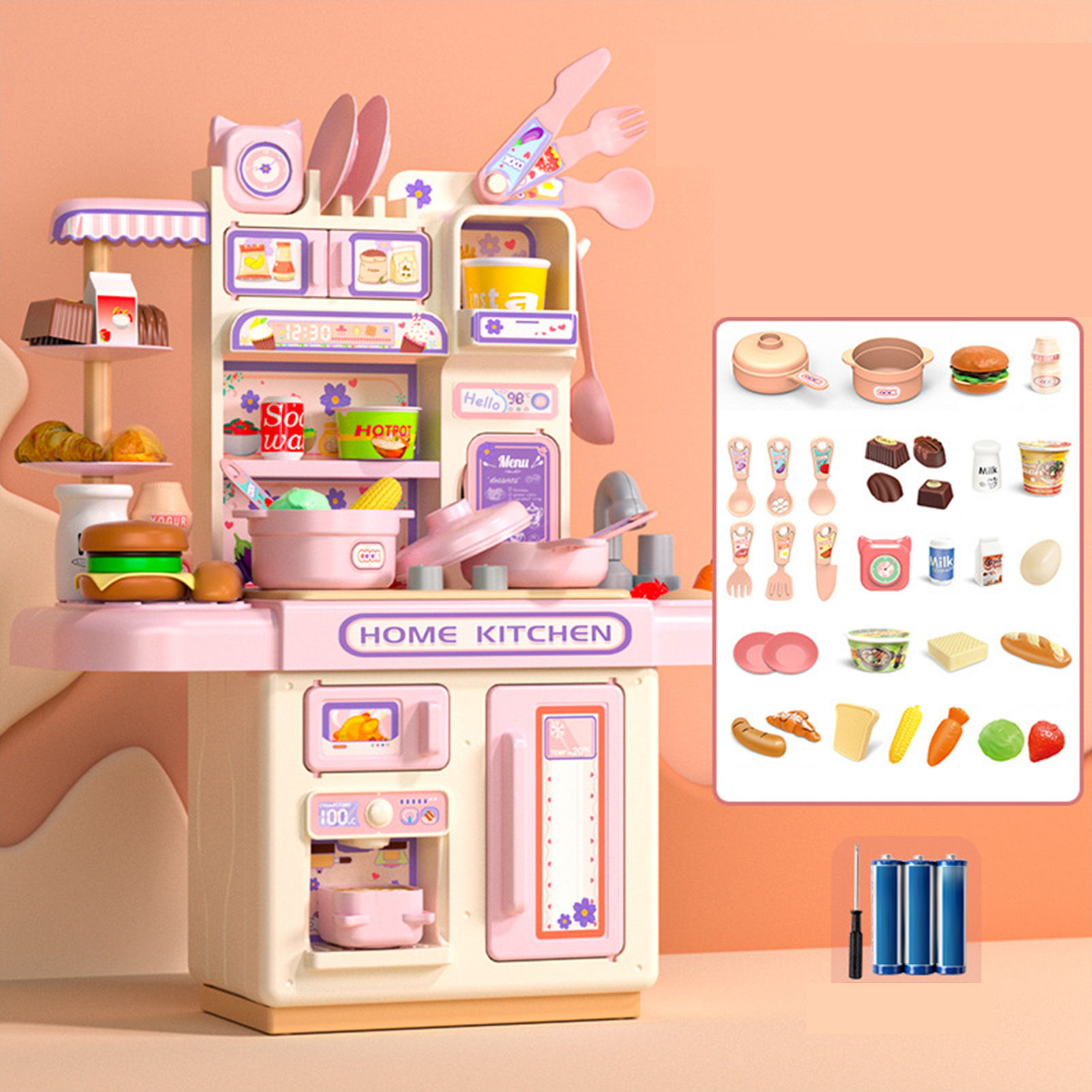 Simulated Kitchen Counter Toy Electronic Pretend Kitchen Counter - Picture 14 of 15