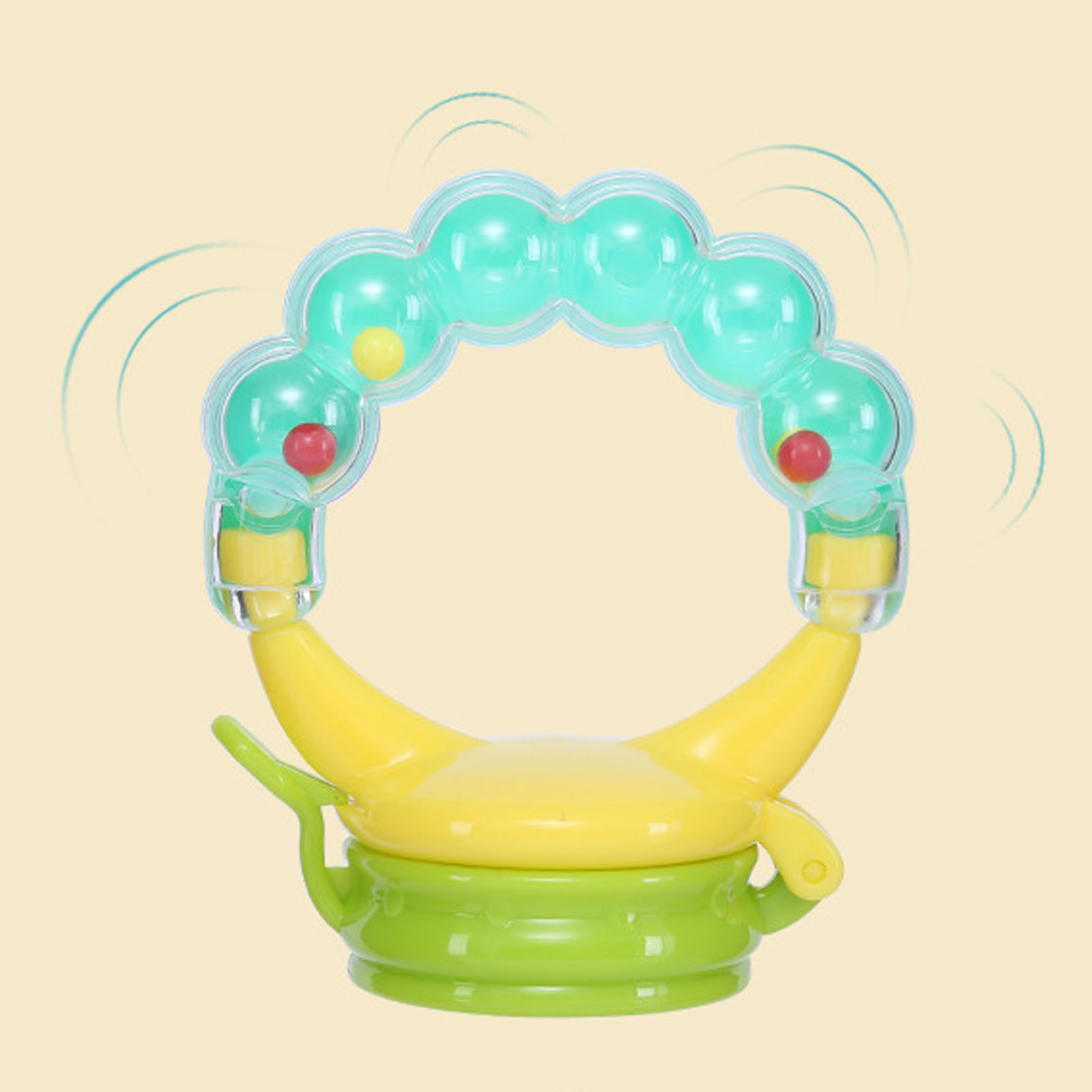 Baby Food Fruit Feeder With Rattle Teether Textured Safe Silicone Baby Food - Picture 21 of 63