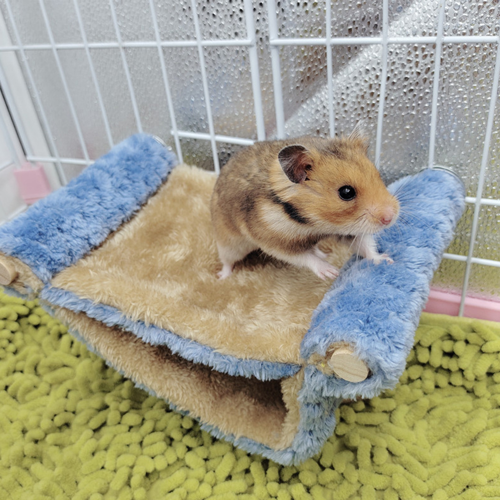 Small Animal Hammock Double Layer Easy To Clean Plush Hanging Hammock Bed