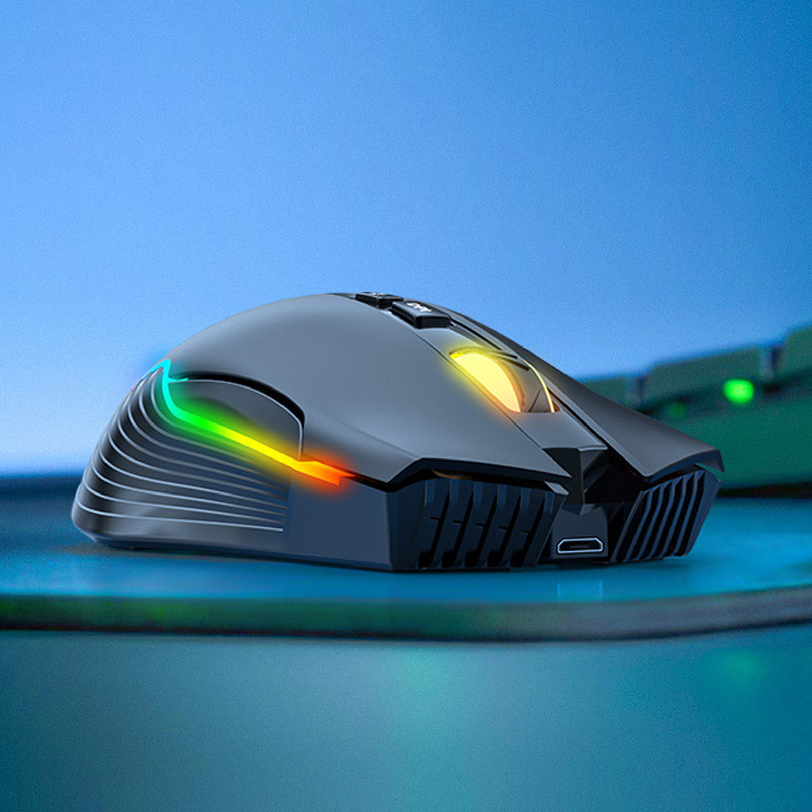 Wireless Mouse USB Rechargeable Ergonomic Wireless Gaming Mouse For Laptop PC - Picture 16 of 18
