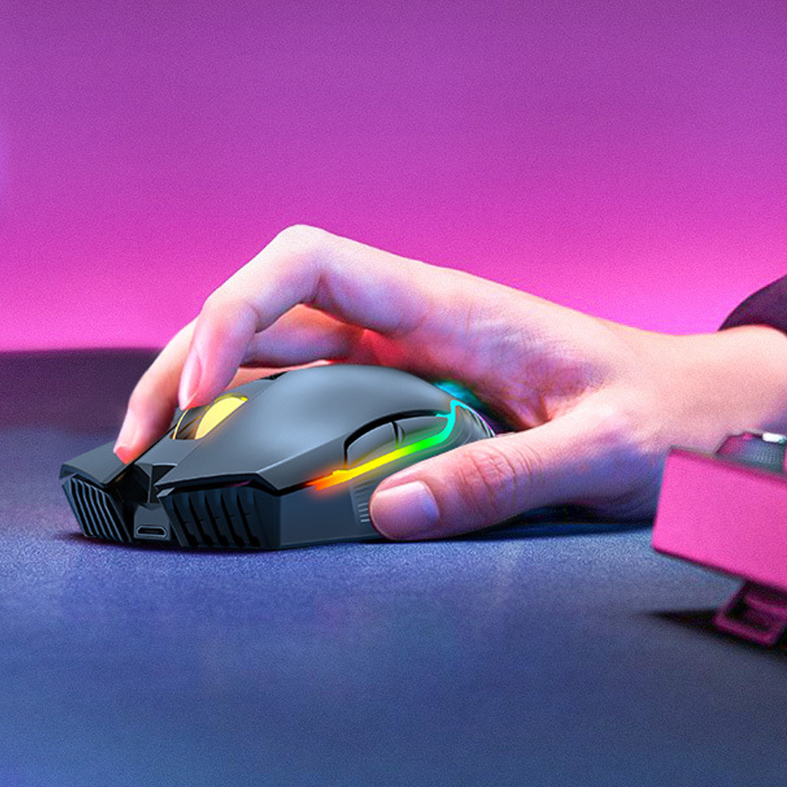 Wireless Mouse USB Rechargeable Ergonomic Wireless Gaming Mouse For Laptop PC - Picture 13 of 18