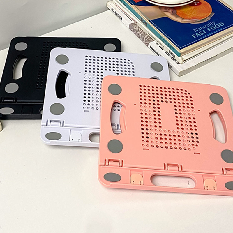 Laptop Holder Silicone PP And ABS Foldable 8 Gears Adjustable Portable Laptop FY - Afbeelding 11 van 15