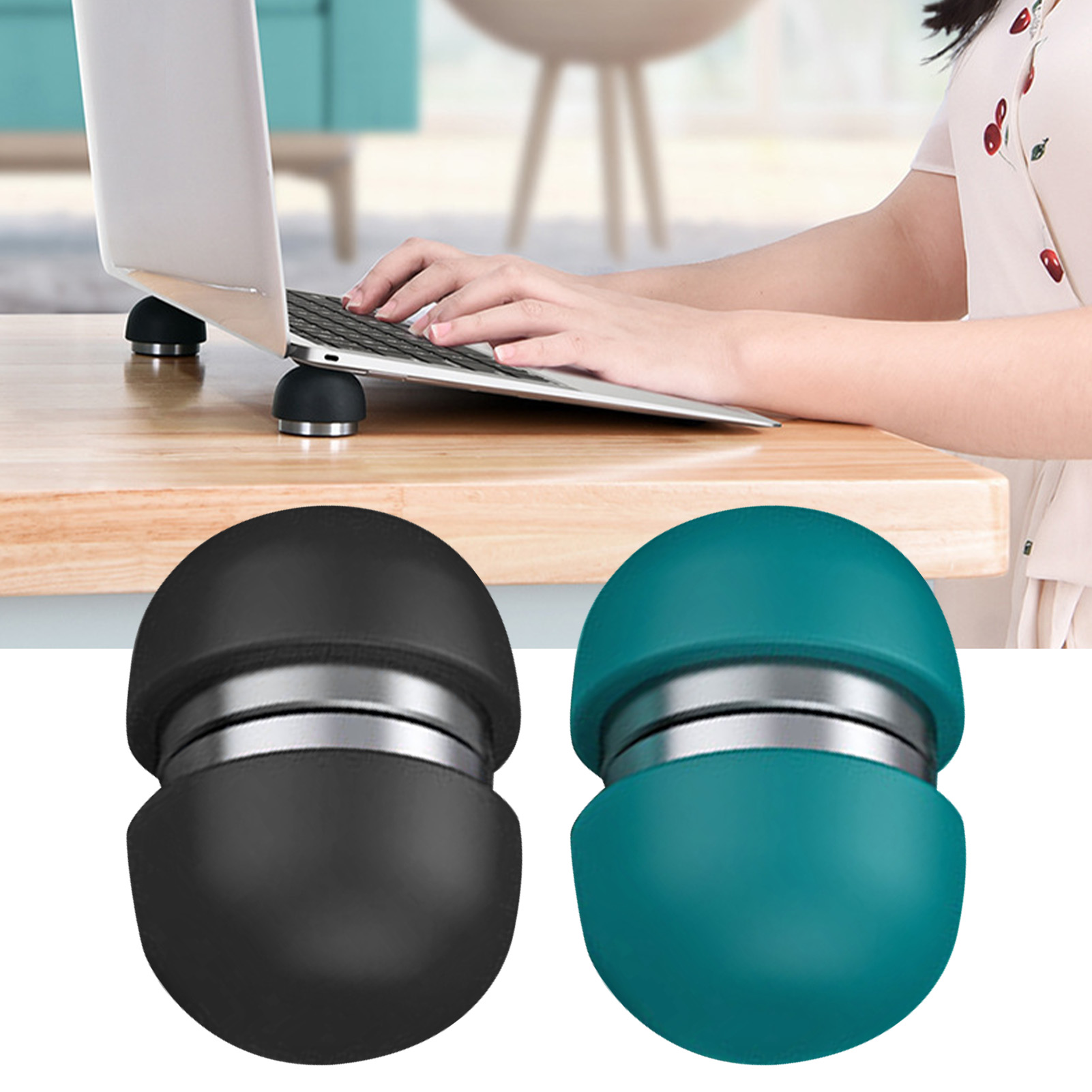 Laptop Cooling Stand Mushroom Shaped Ergonomic Antislip Silicone Laptop Desk Hot - Afbeelding 18 van 23