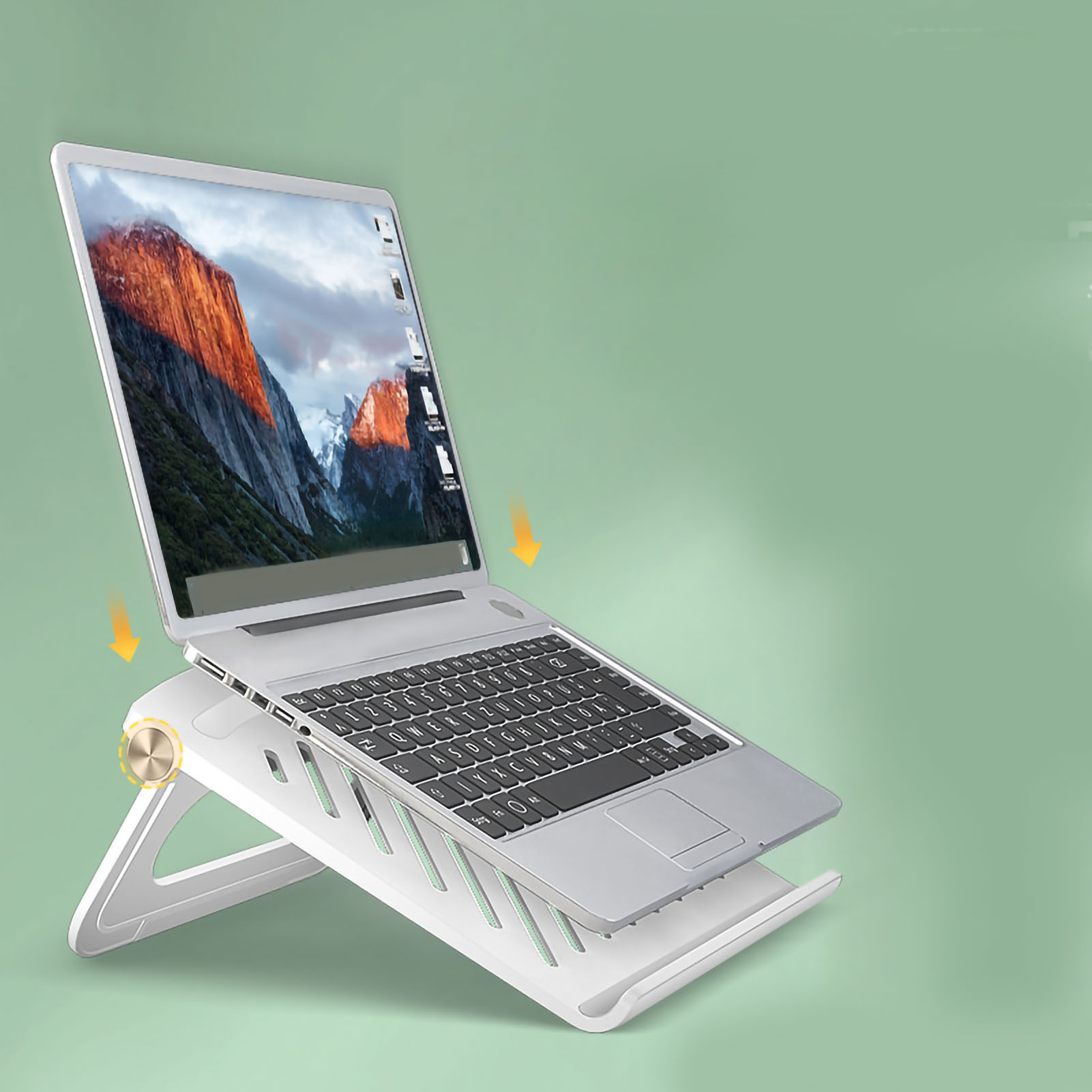 Folding Stand For Laptop Tablet Ergonomic Base Hollow Cooling Non Slip Porta SAL - Photo 10/18