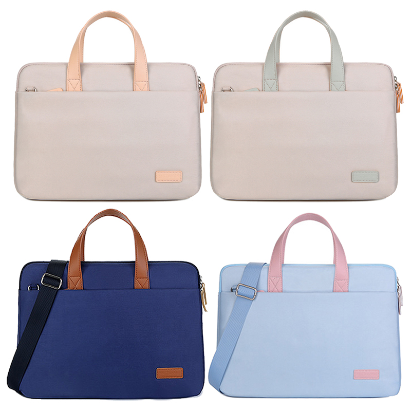 Laptop Bag Oxford Cloth Large Capacity Scratch Resistant Shockproof Laptop Ca FY - Afbeelding 18 van 18
