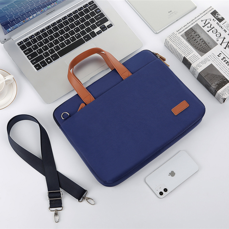 Laptop Bag Oxford Cloth Large Capacity Scratch Resistant Shockproof Laptop Ca FY - Afbeelding 13 van 18