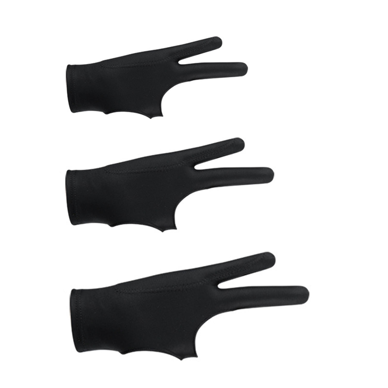 Tablet Drawing Glove Breathable Prevent Smudge 3 Layer 2 Finger Painting G New - Afbeelding 18 van 18
