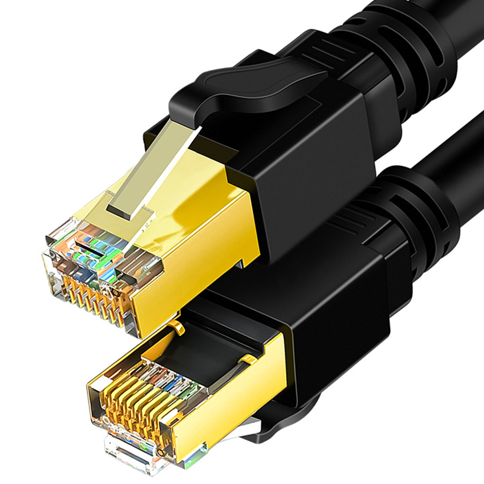 Cat 8 Network Cable 40Gbps High Speed 2000MHz Double Shielded 26AWG Cat 8 Eth FY - Afbeelding 16 van 29