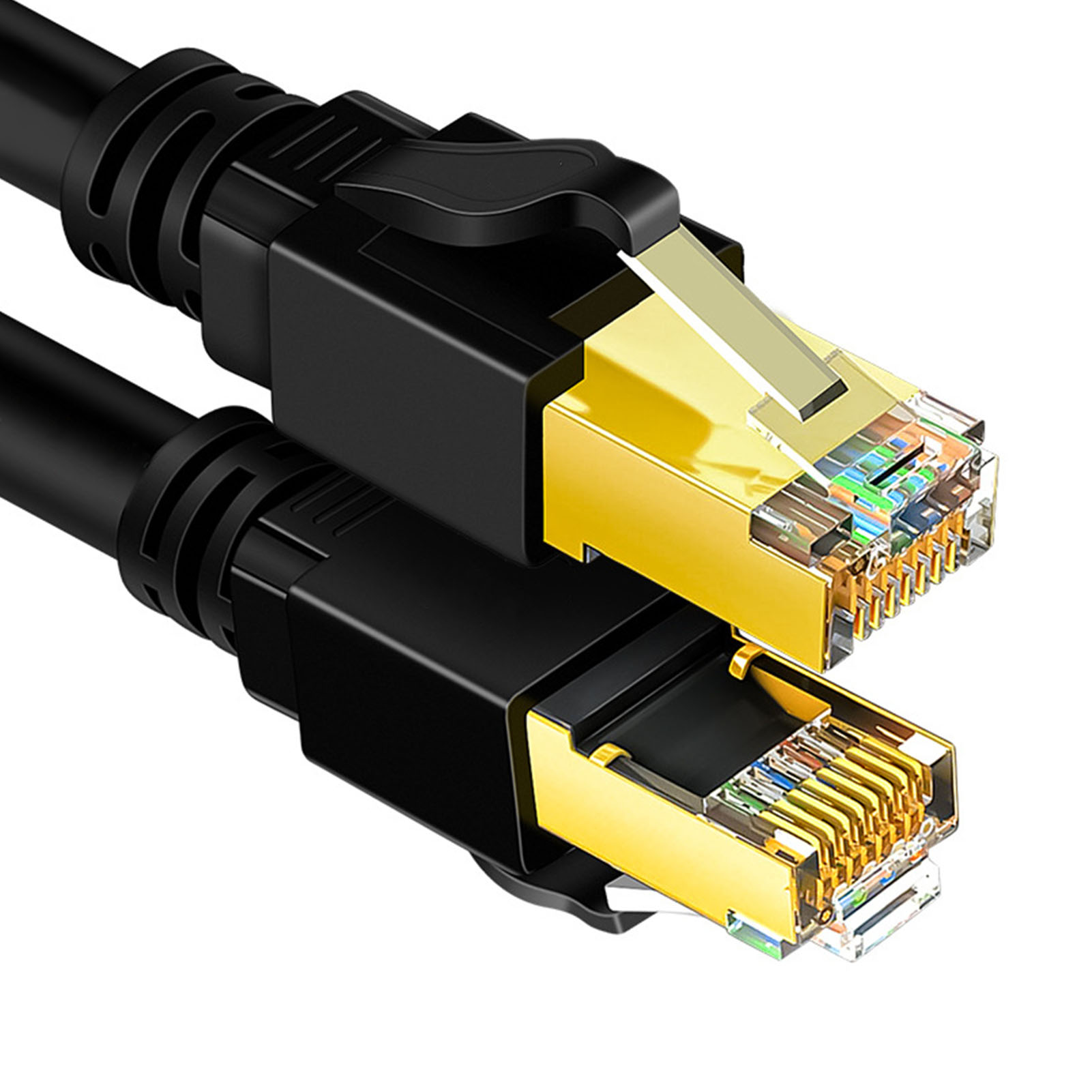 Cat 8 Network Cable 40Gbps High Speed 2000MHz Double Shielded 26AWG Cat 8 Eth FY - Afbeelding 23 van 29