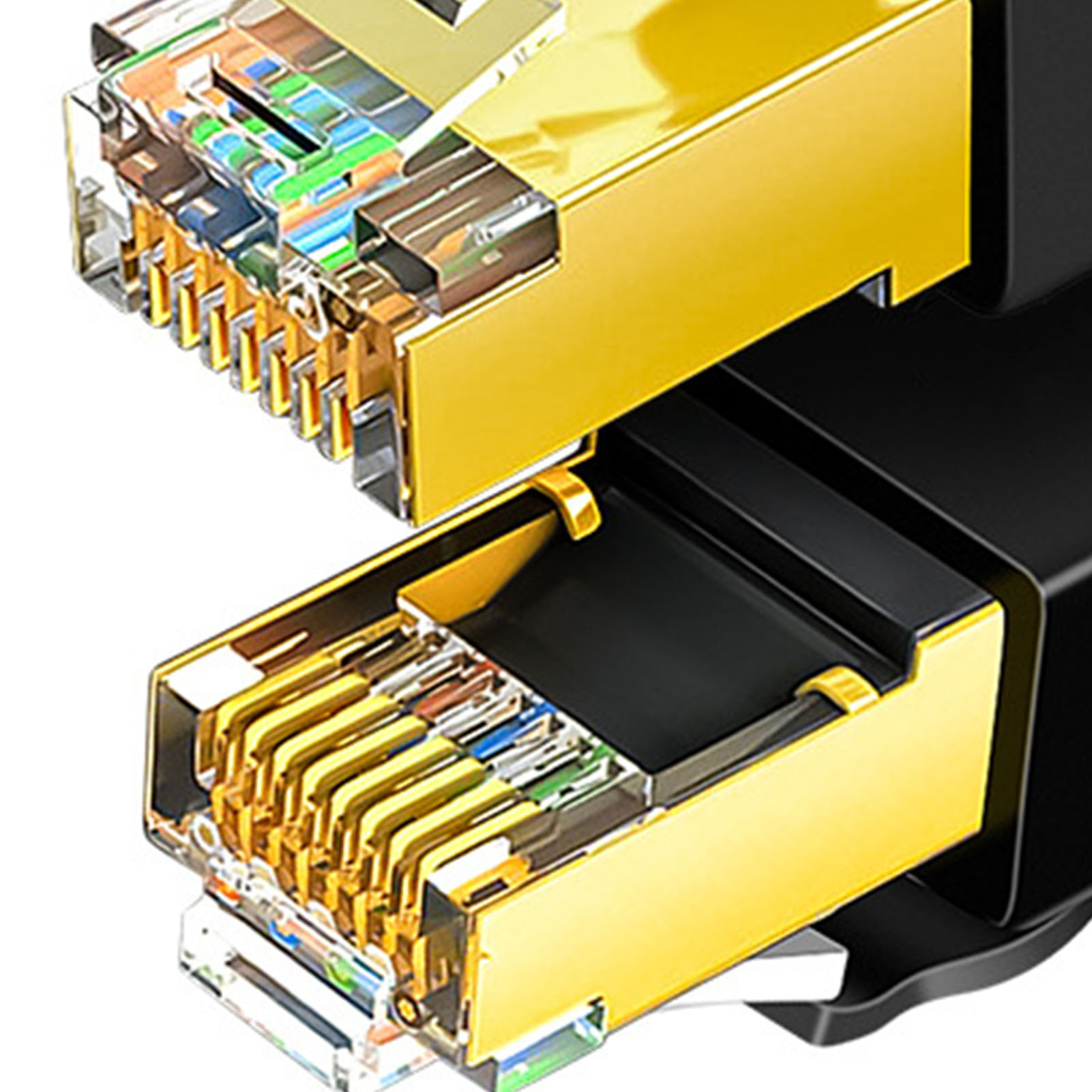 Cat 8 Network Cable 40Gbps High Speed 2000MHz Double Shielded 26AWG Cat 8 Eth FY - Afbeelding 15 van 29