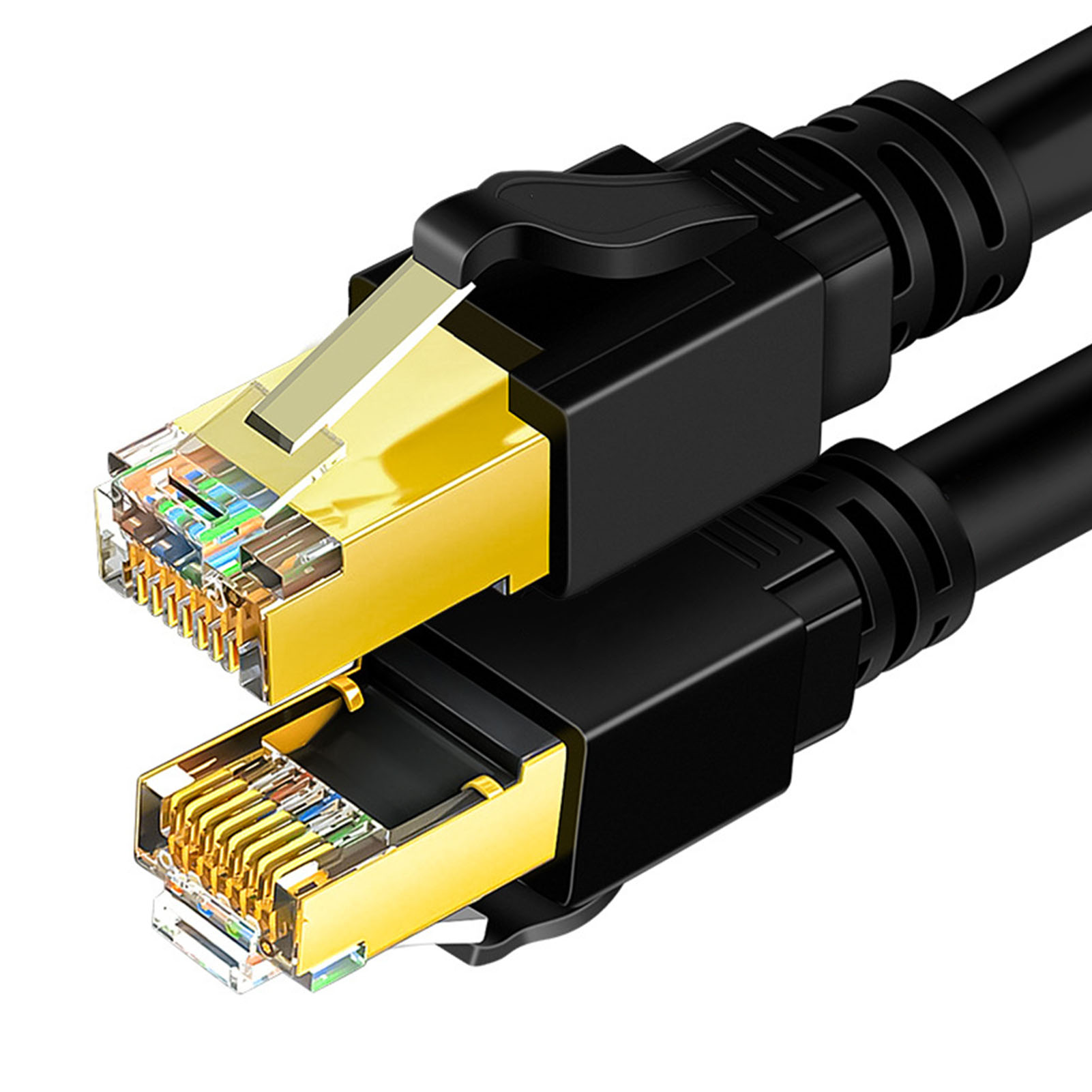 Cat 8 Network Cable 40Gbps High Speed 2000MHz Double Shielded 26AWG Cat 8 Eth FY - Afbeelding 17 van 29