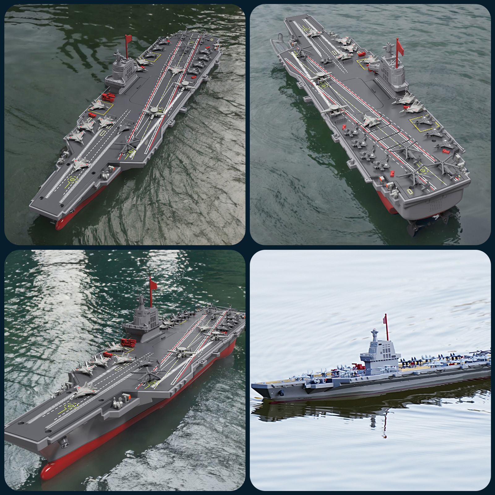 Remote Control Aircraft Carrier 2.4G RC Warship Boat For Adults